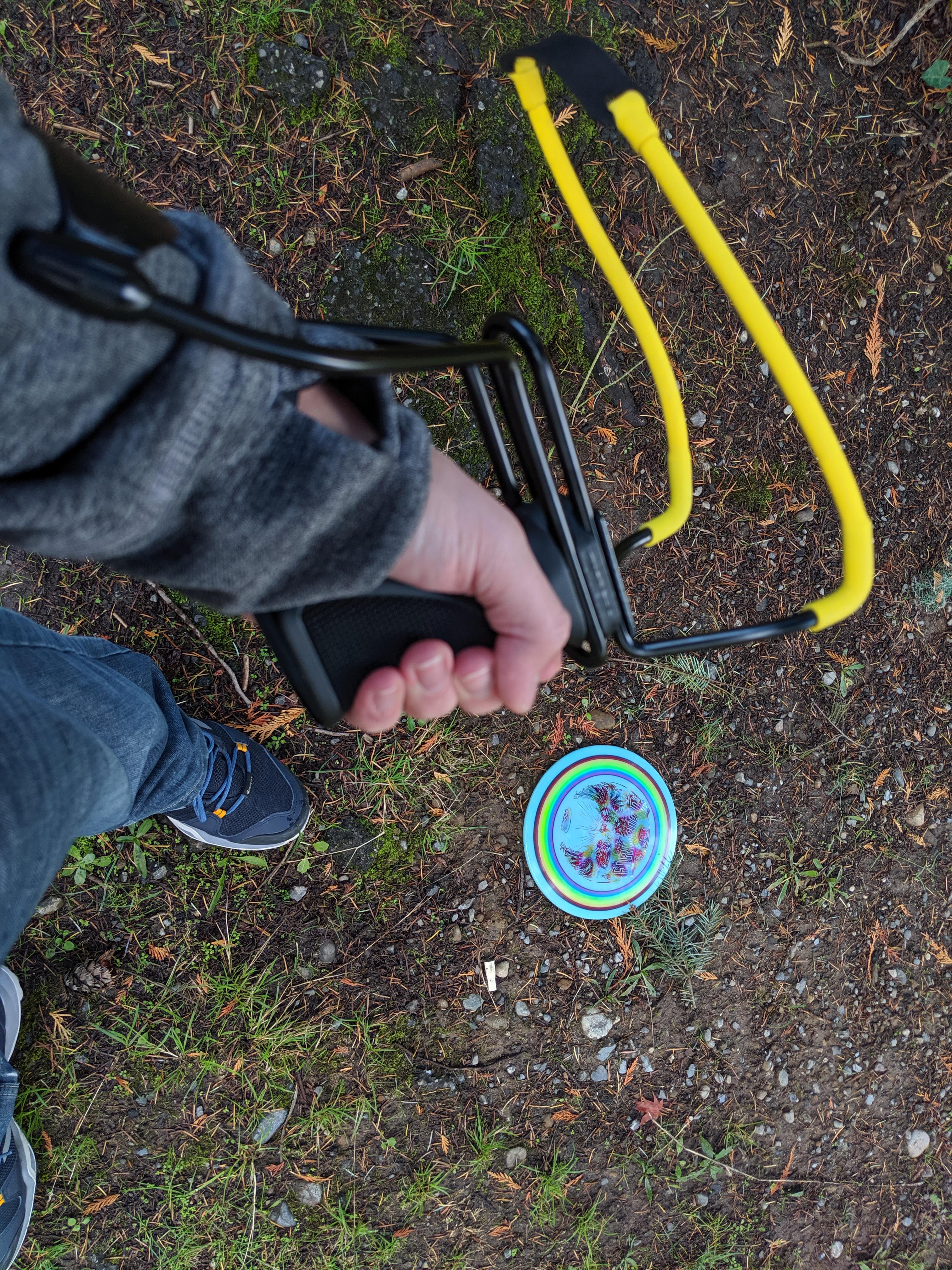 Had a disc stuck 75+ ft in a tree for a couple weeks. Finally got it