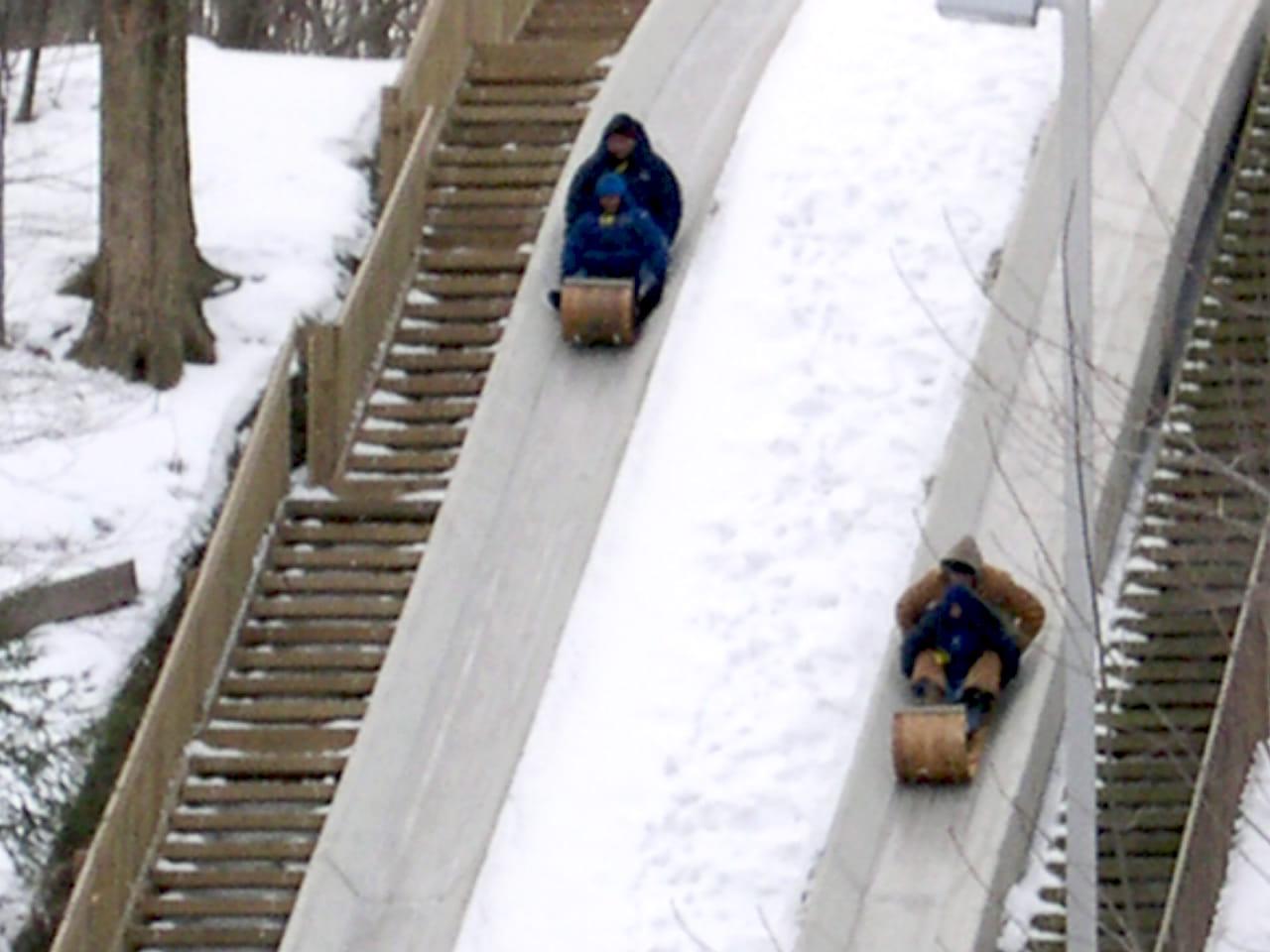 Extreme Tobogganing in Ohio! Ohio’s tallest, steepest, fastest toboggan