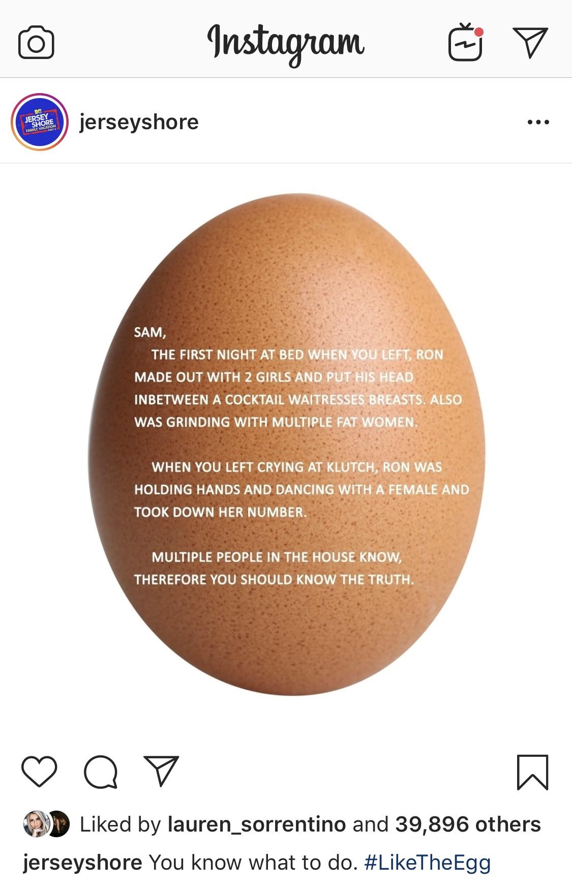 Which came first, the chicken or the egg? r/jerseyshore