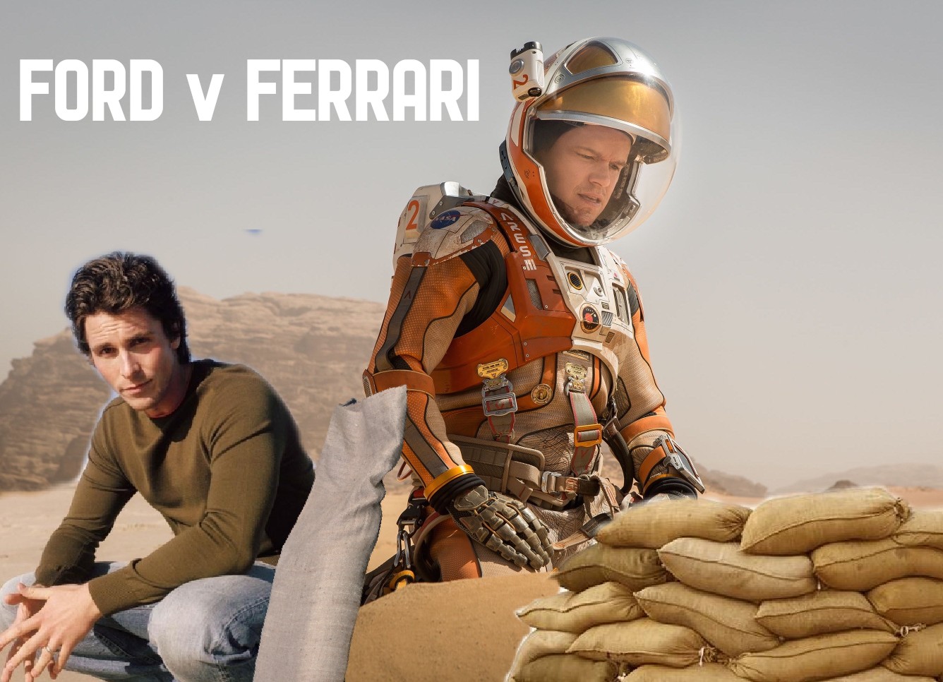 'FORD v FERRARI' movie poster (Matt Damon, Christian Bale) WECcirclejerk