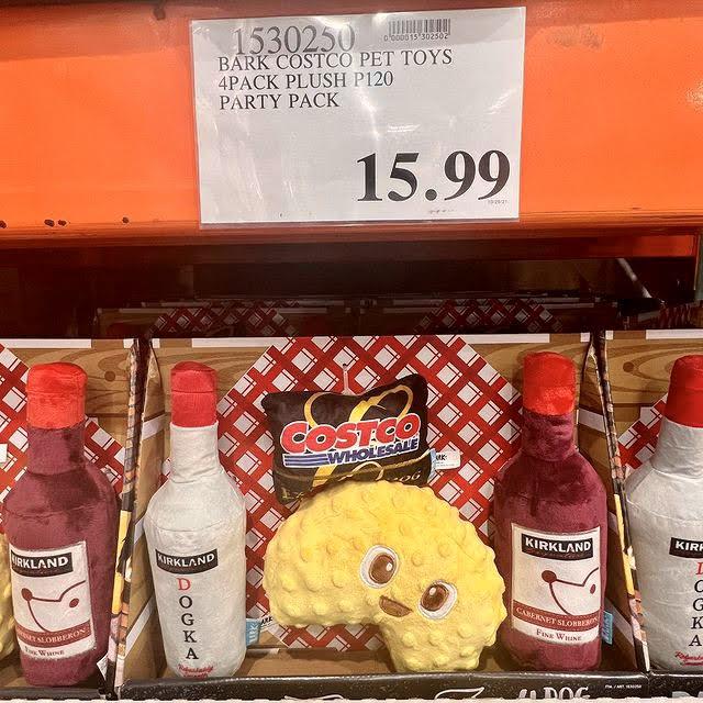 Item number for the new BARK x Costco Dog Party Pack Toys Bundle (4