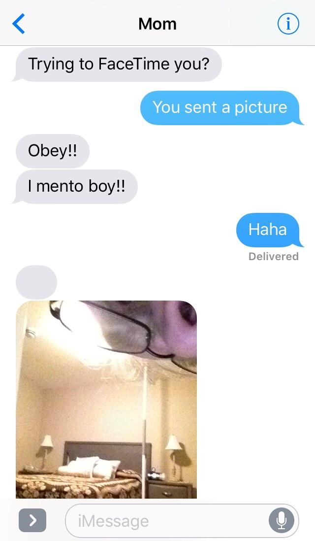 My mom trying to figure out how to FaceTime and text with her new iPad