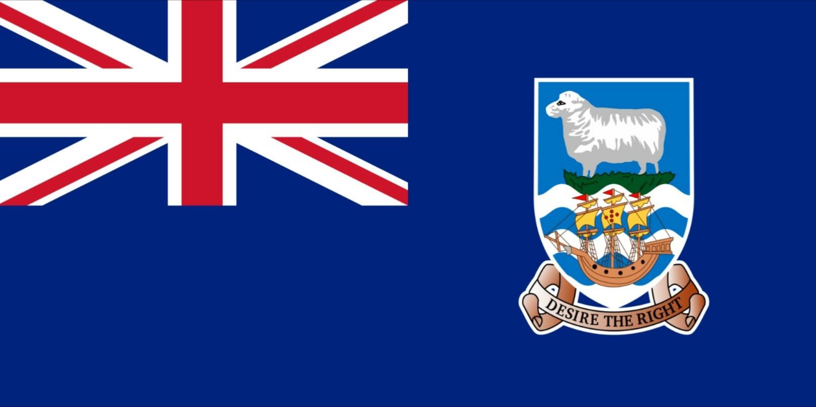 This is the flag of the Falkland islands. For a small group of island