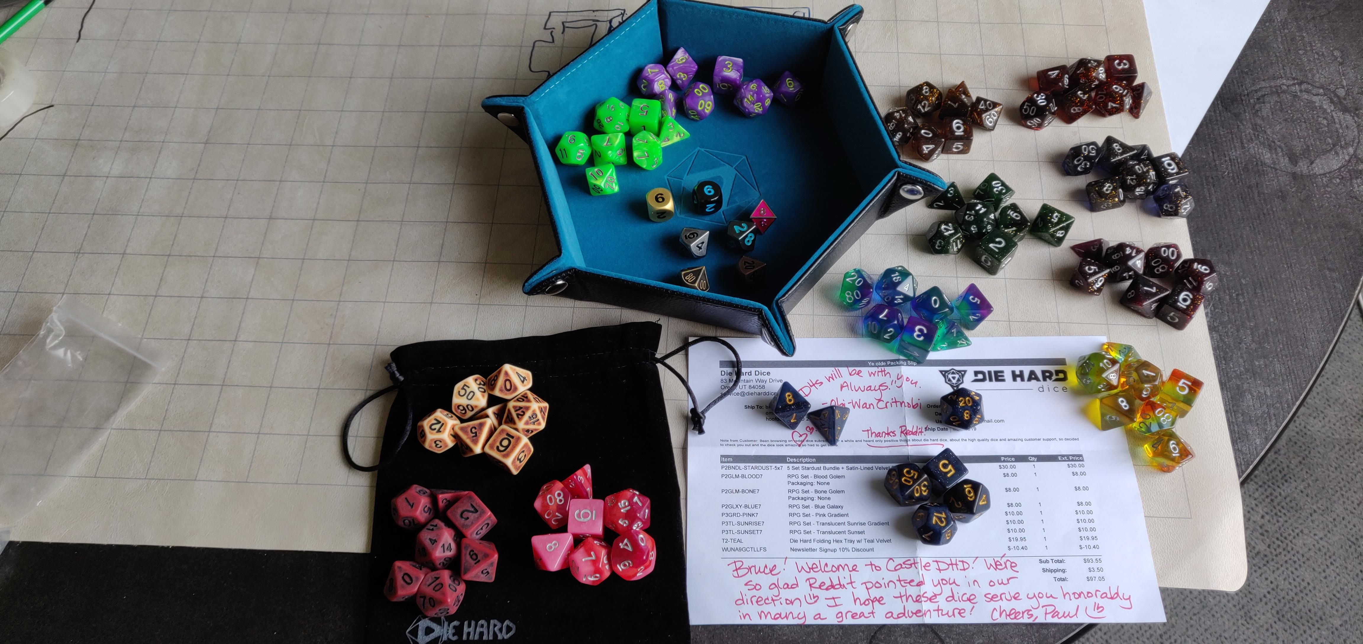 I followed your suggestions for dice shop, was definitely worth it! r