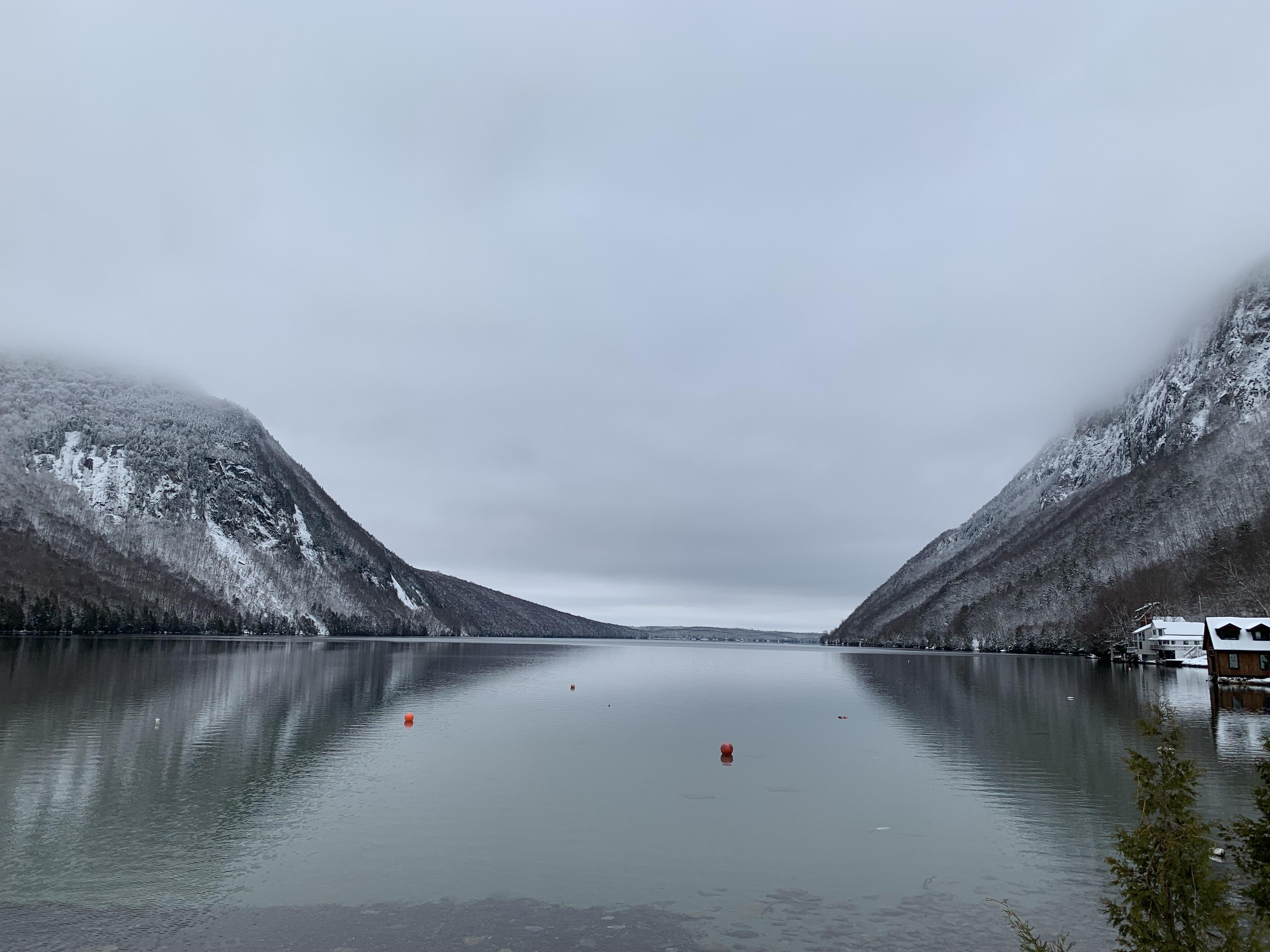 The view of Lake Willoughby today r/vermont