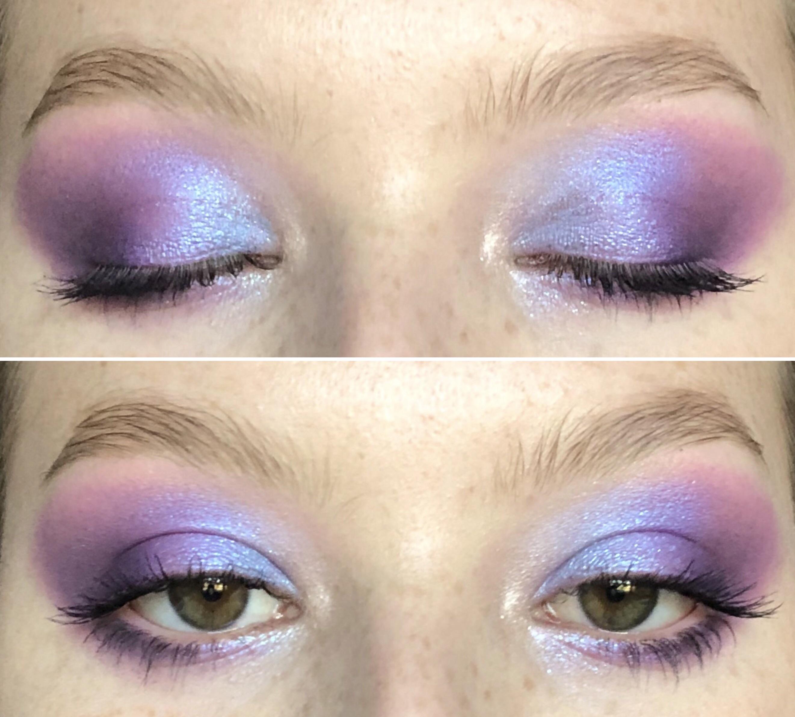 A purple/blue iridescent look from a few days ago. Felt like something