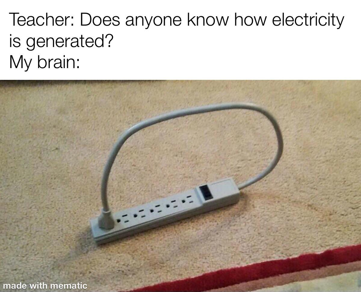 Plug it into itself if you want unlimited and portable power! r/memes