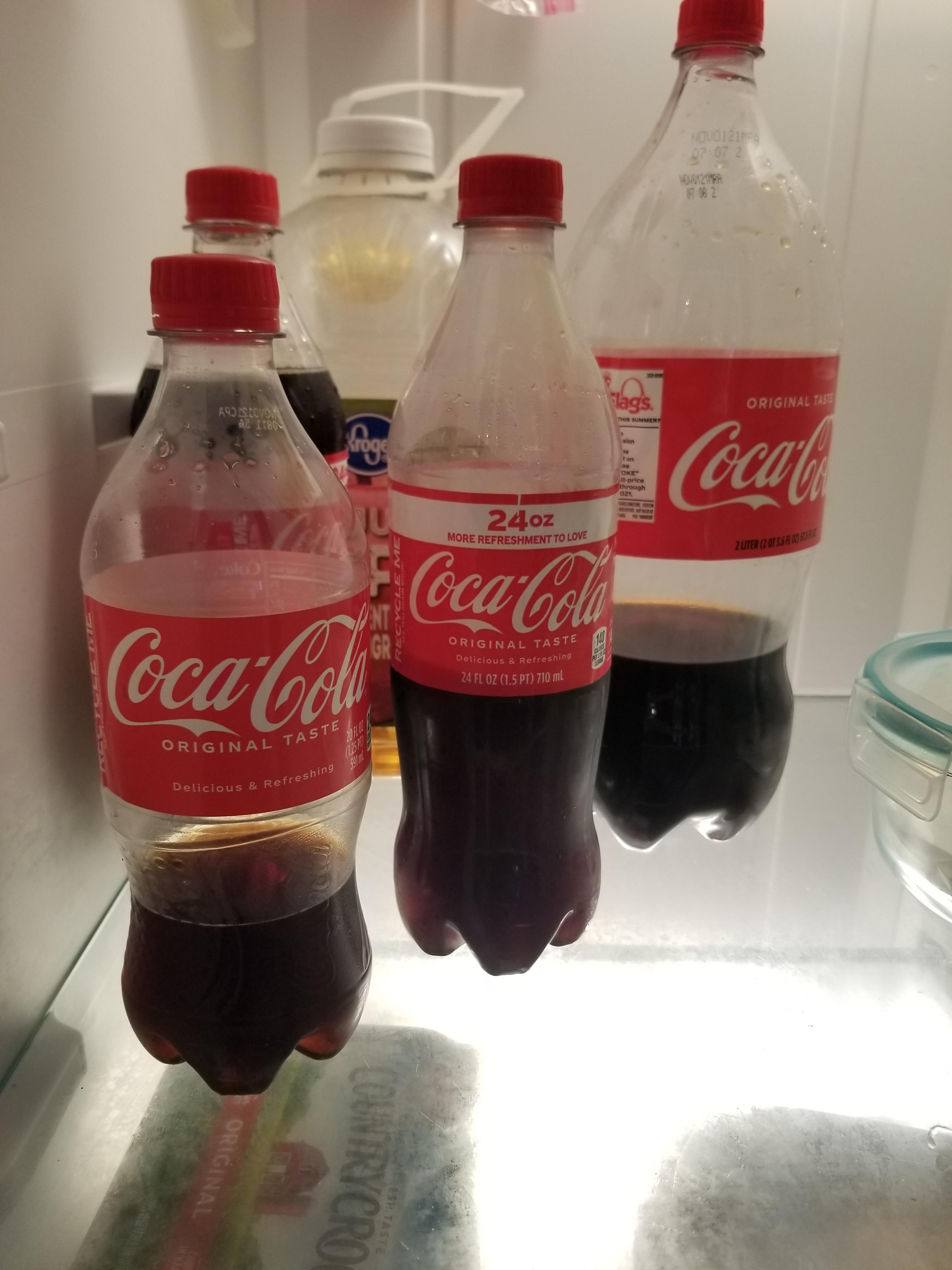My fiance refuses to finish a bottle of Coke before opening another
