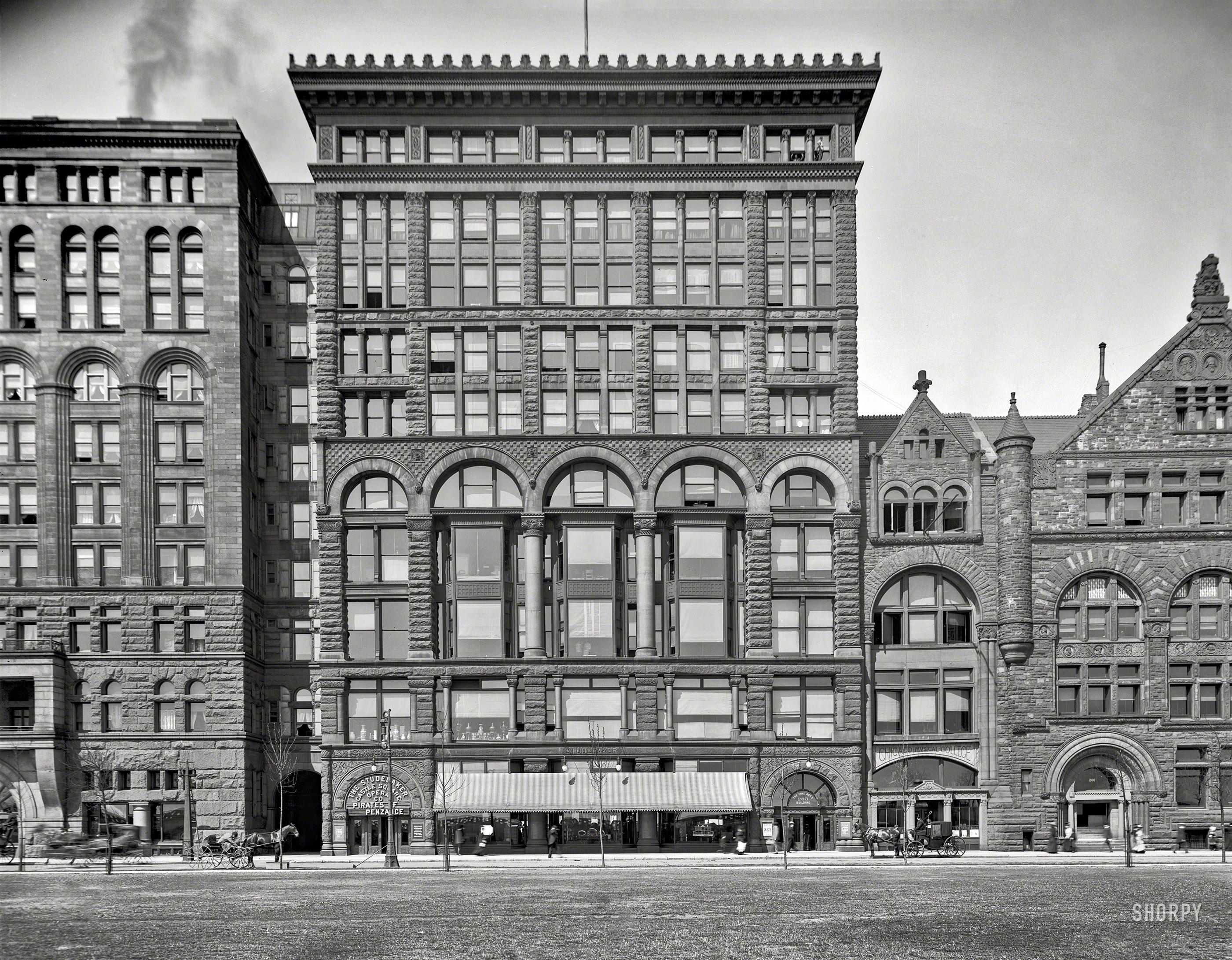 Fine Arts Building, Michigan Avenue, Chicago circa 1903. r/TheWayWeWere