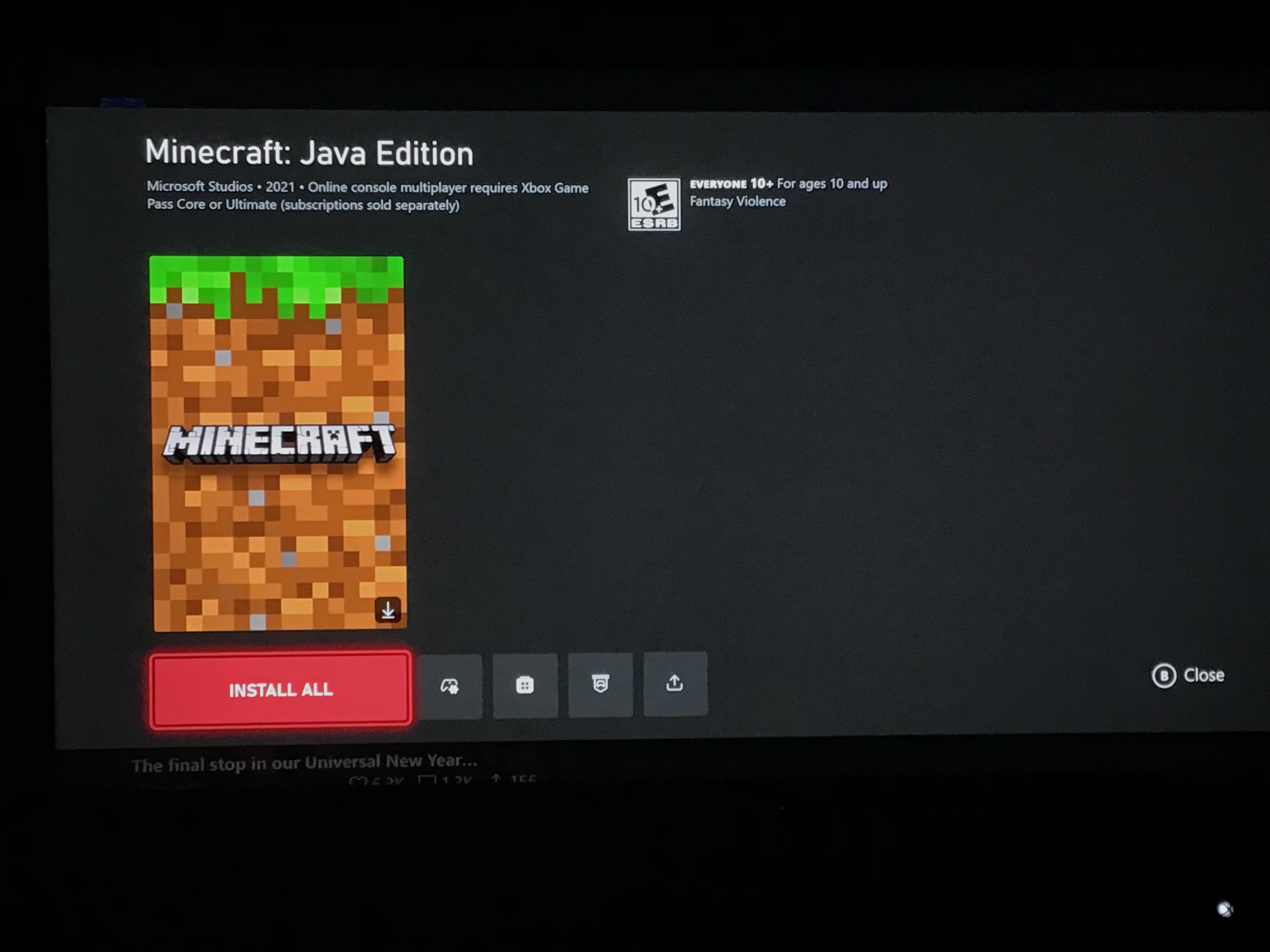Hold up, why can I download Java on Xbox?? r/Minecraft