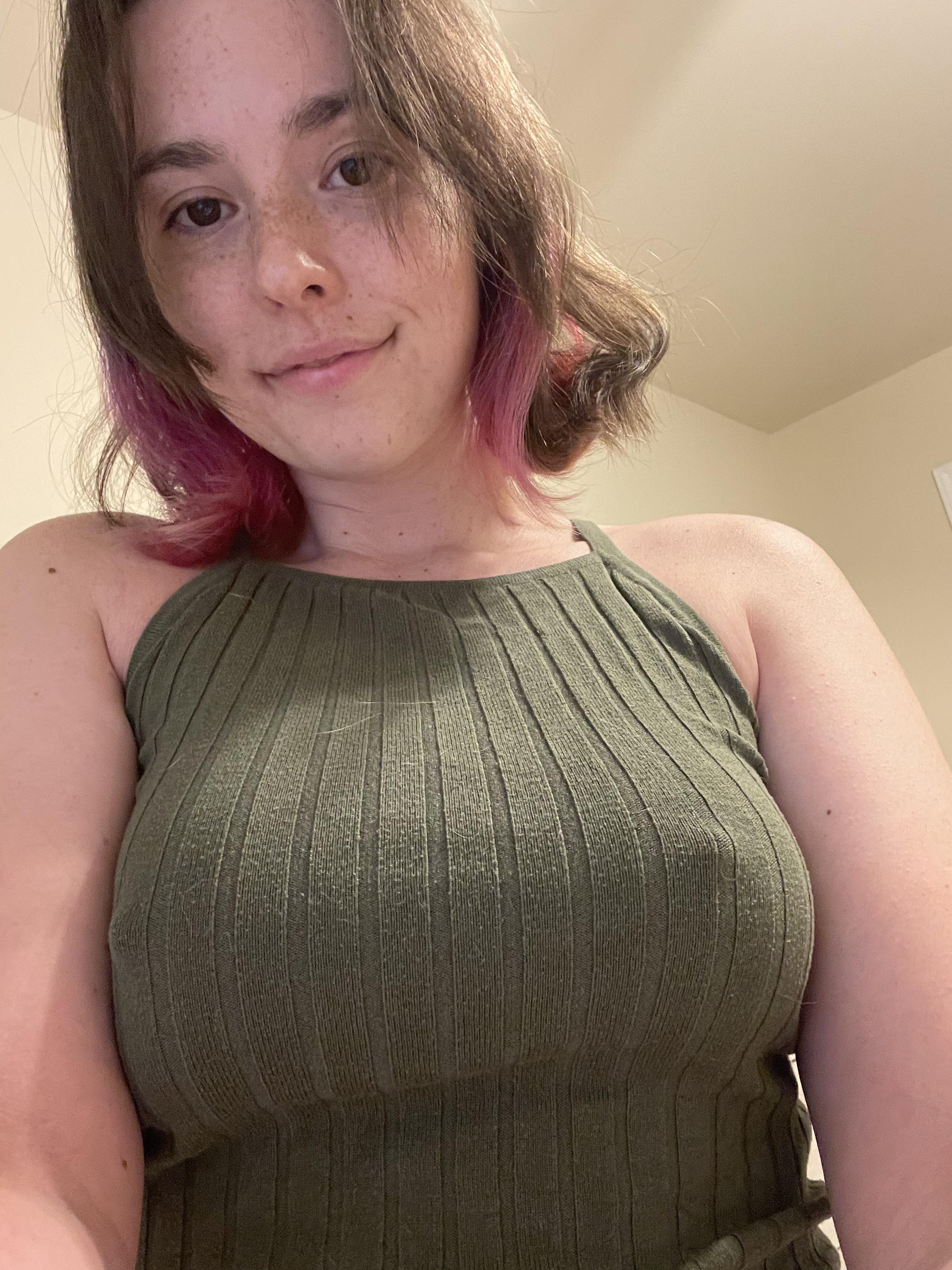 They just keep growing 😳 : braless