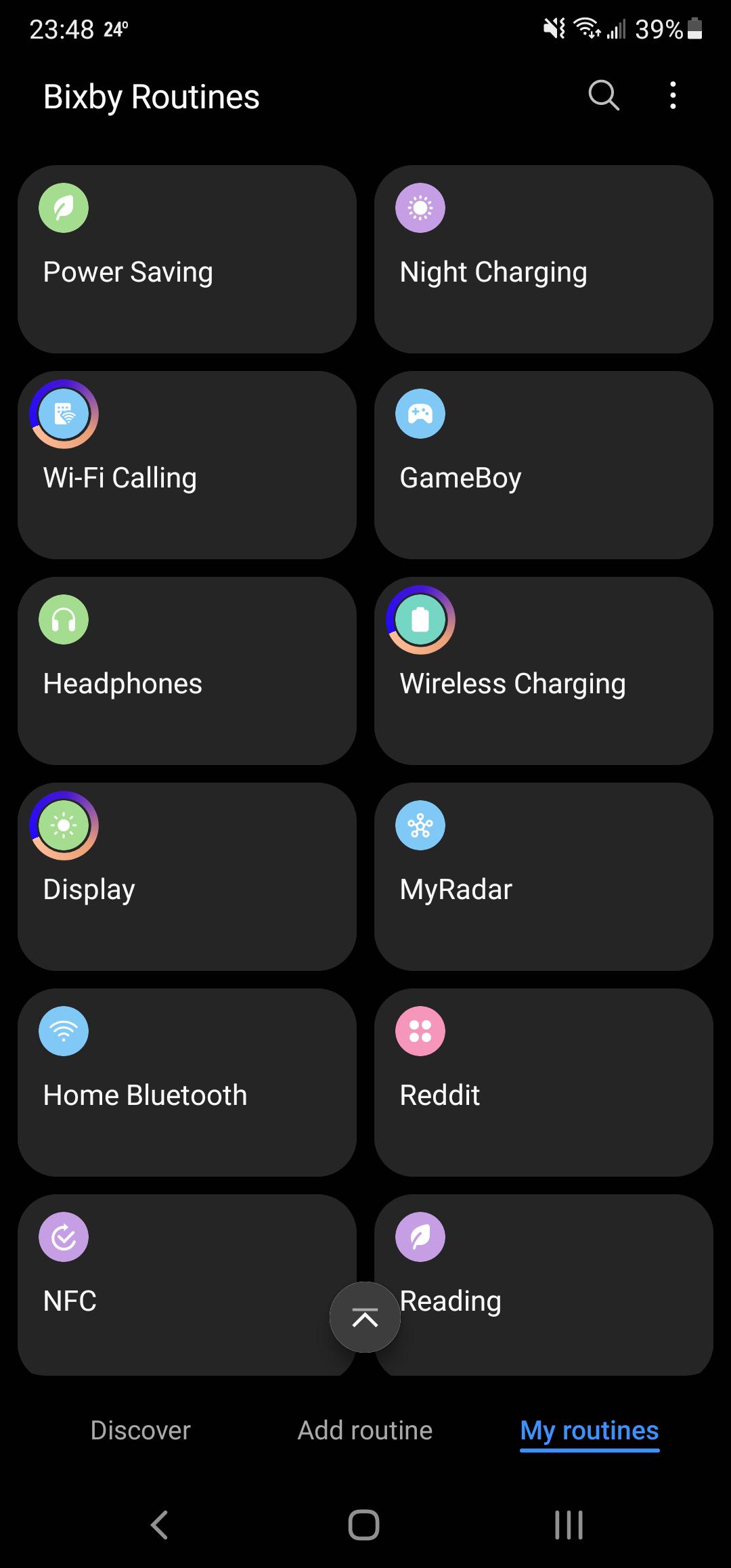 More Routines than I thought I would ever have. But between Bixby