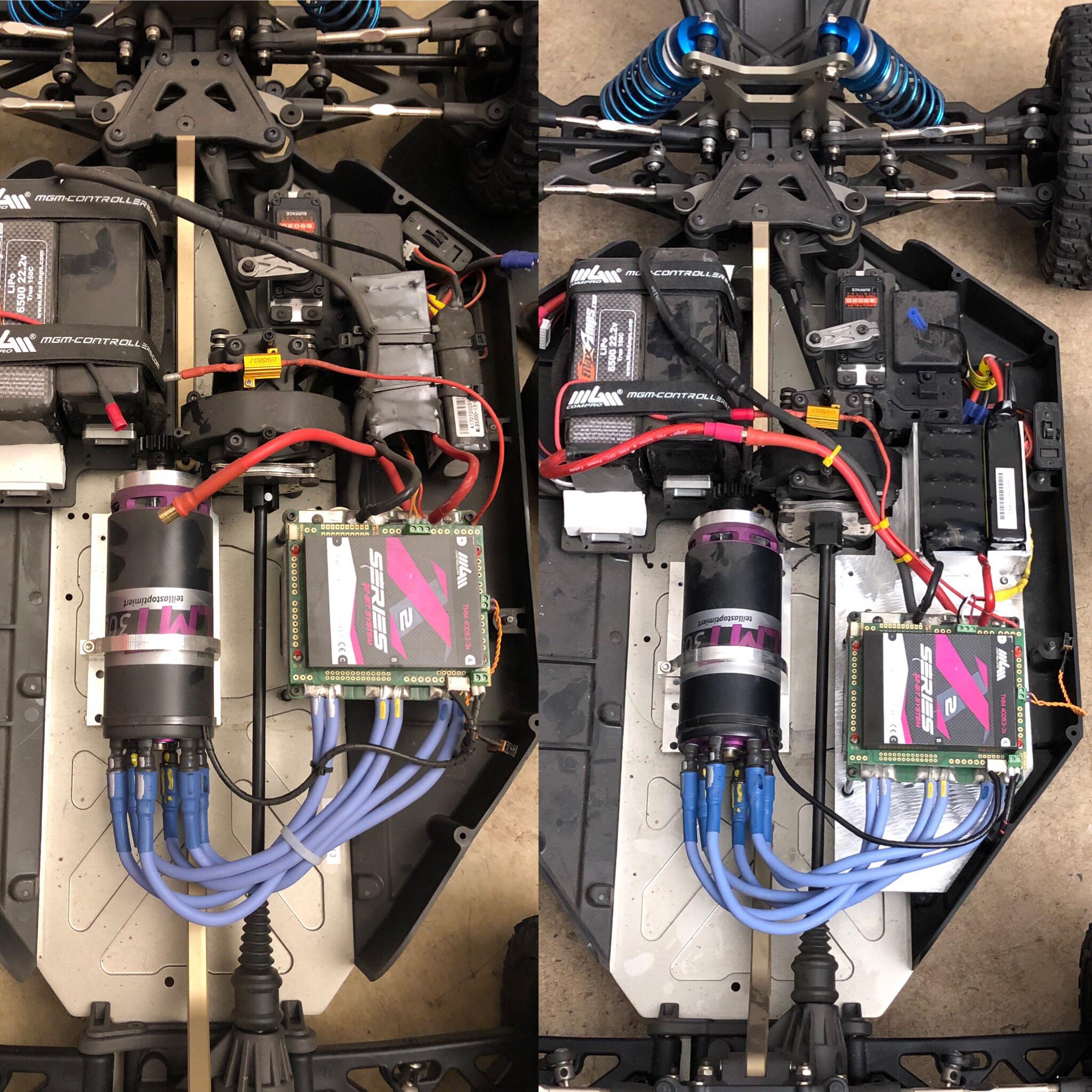 Fabbed up a custom ESC/Battery/Capacitor tray for an Electric Losi 5ive