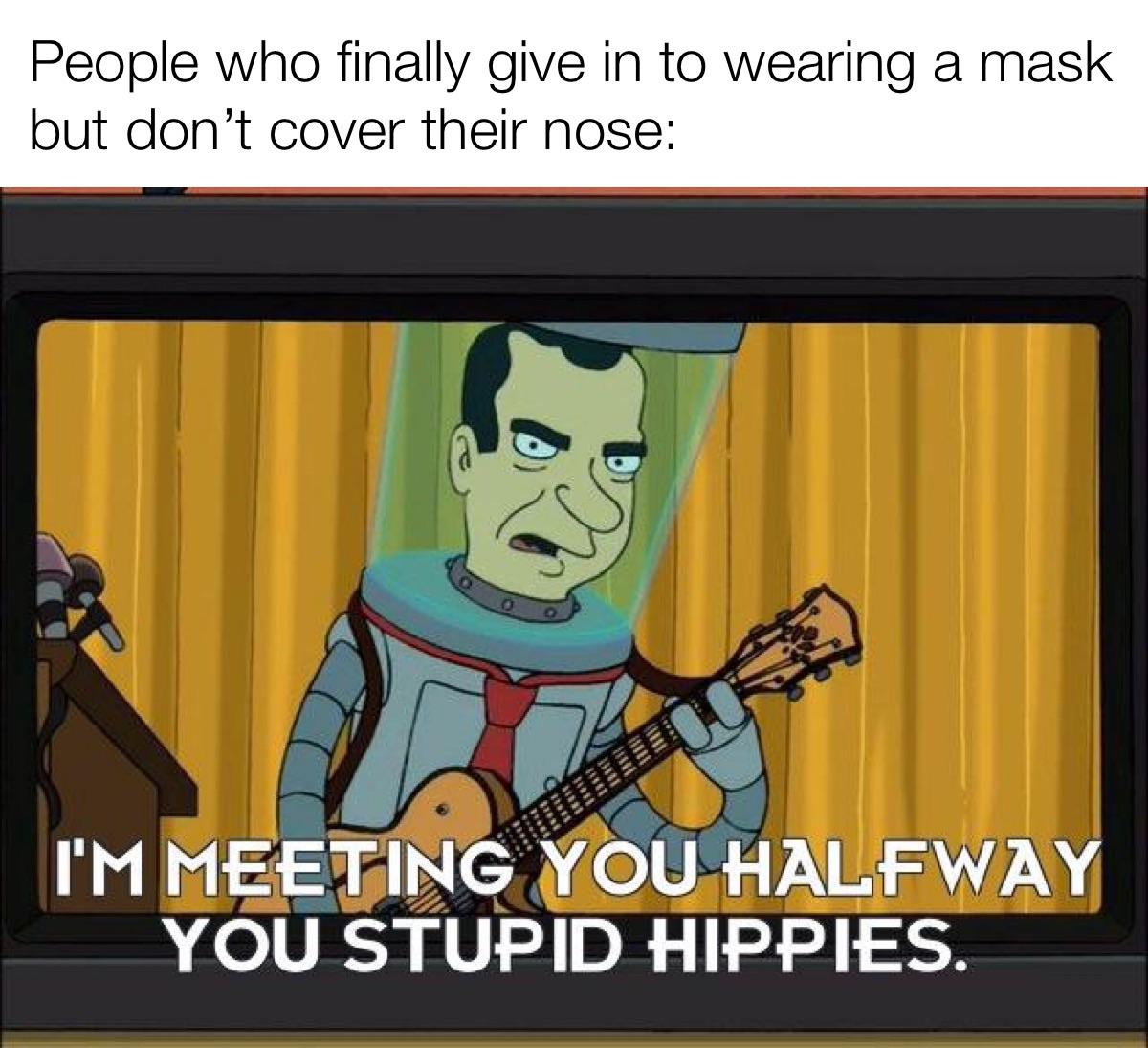 PresIdent Nixon here futurama