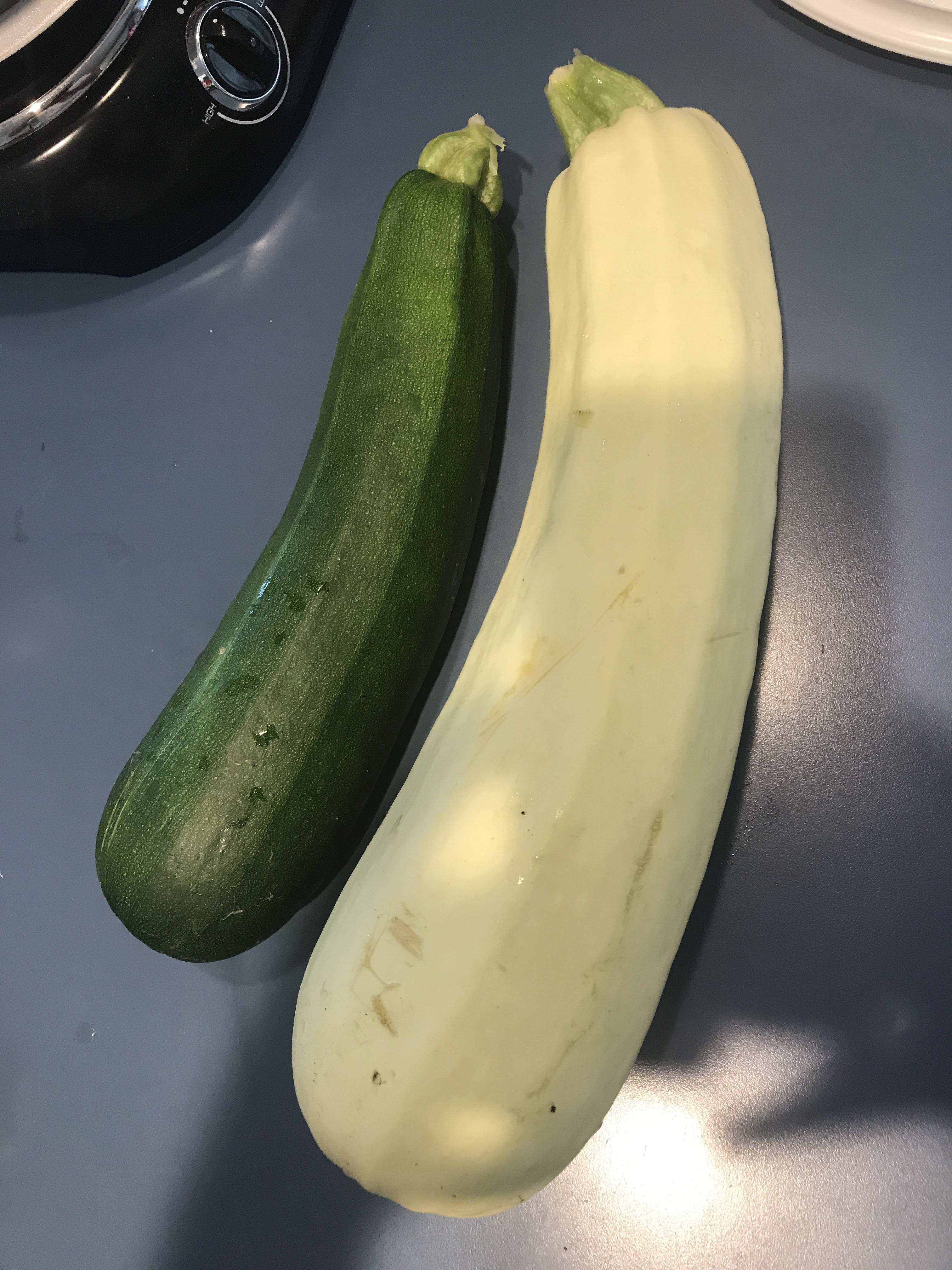 White zucchini not seeing anything online that explains this thing