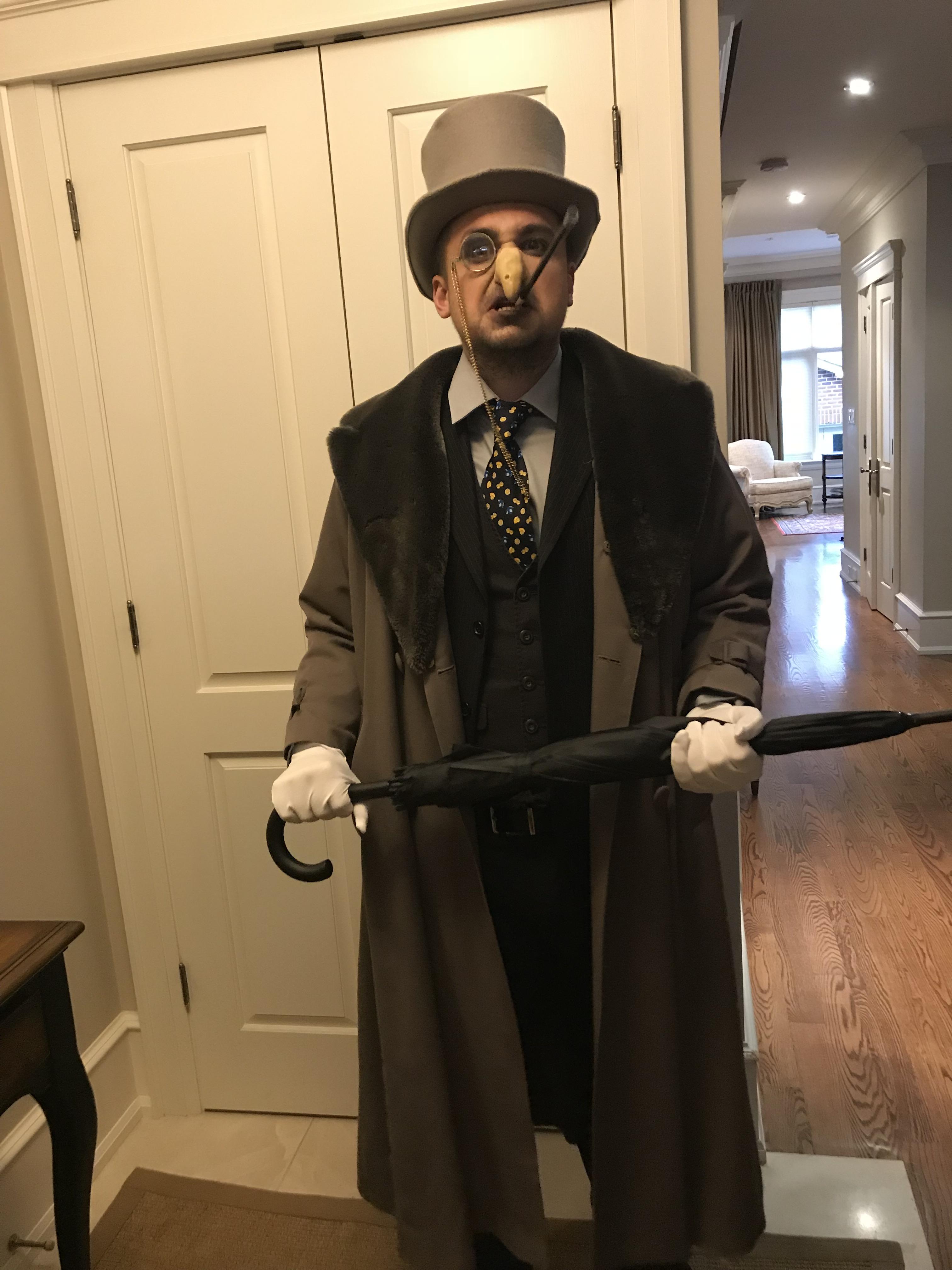 I went as the penguin to a Batman villain Halloween party. r