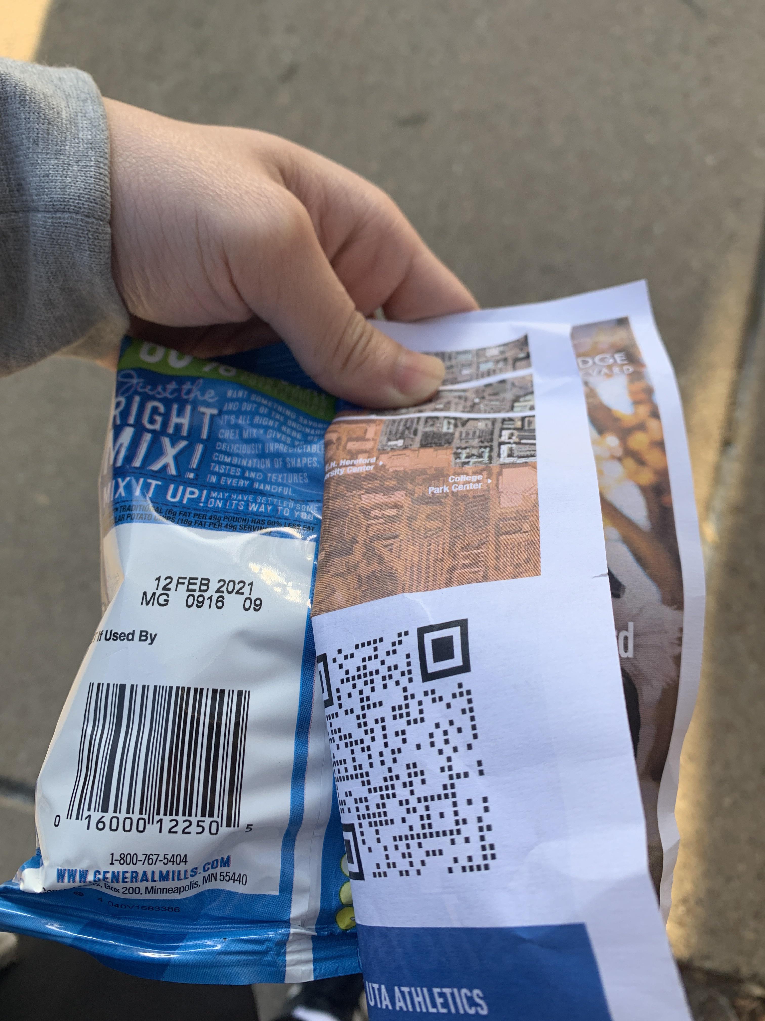 Remember to check the expiration dates from snacks people hand you on