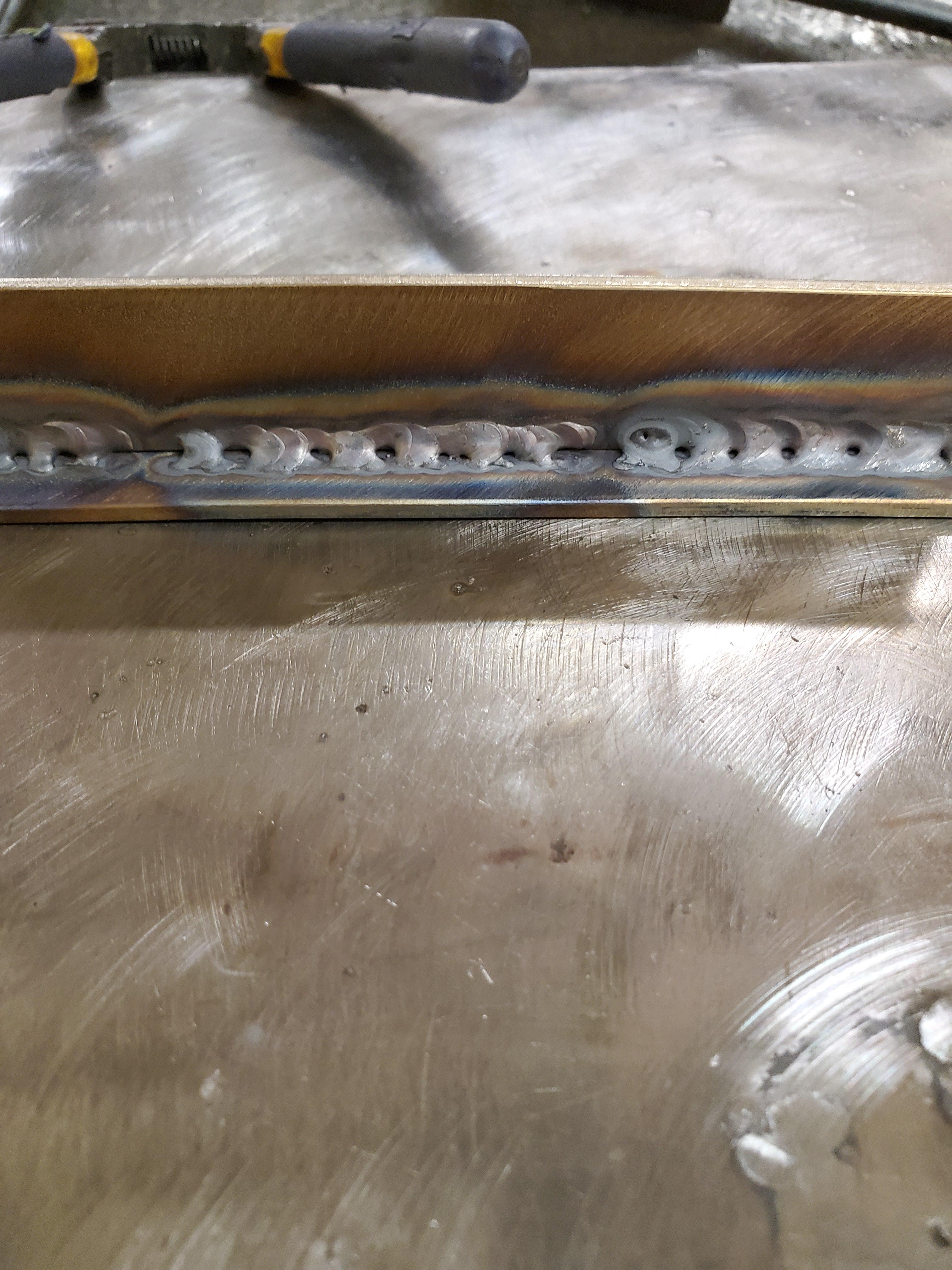 Tig welding for the first time. Please help, metal is clean (stainless