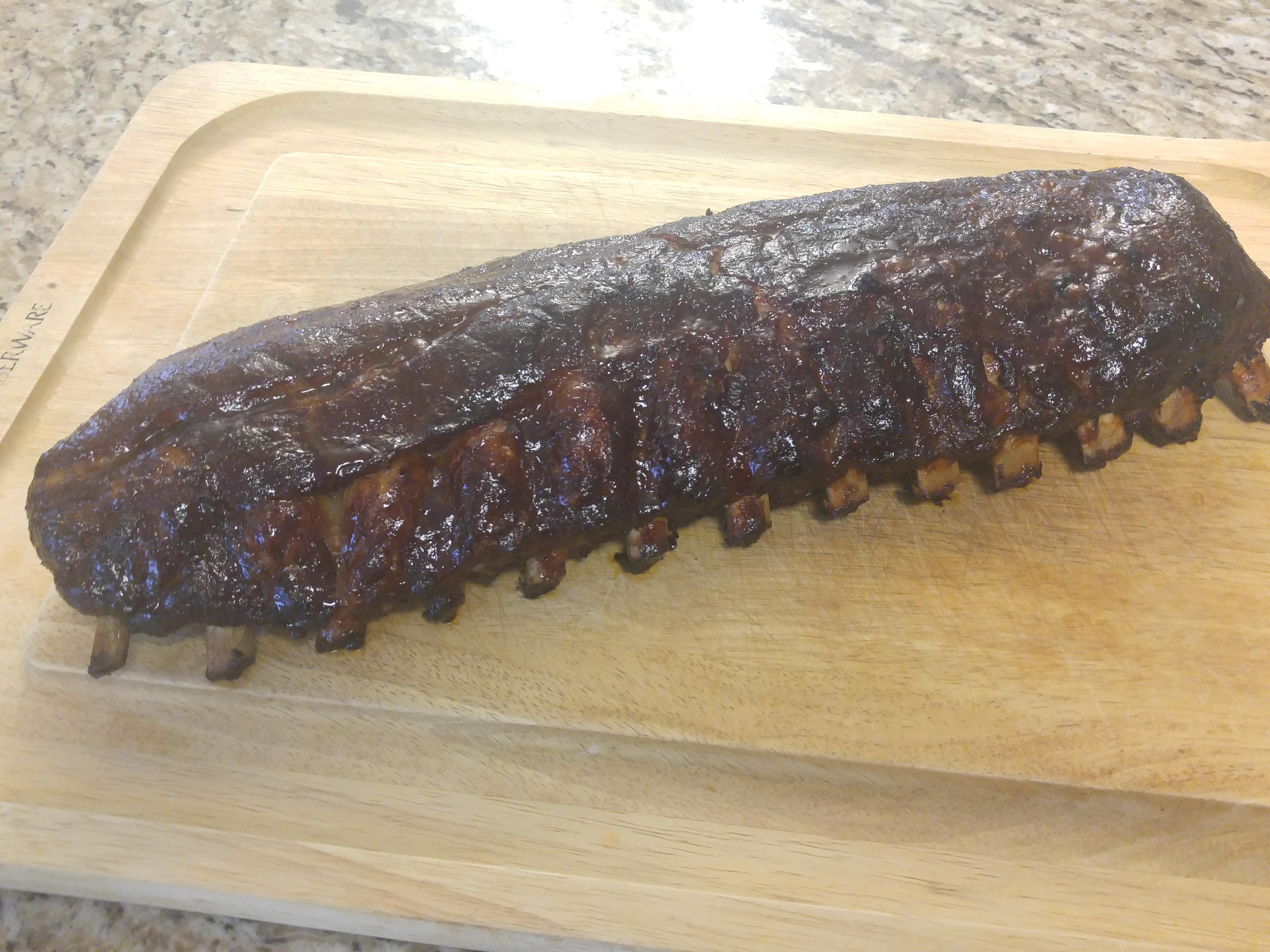 Pecan smoked baby backs BBQ