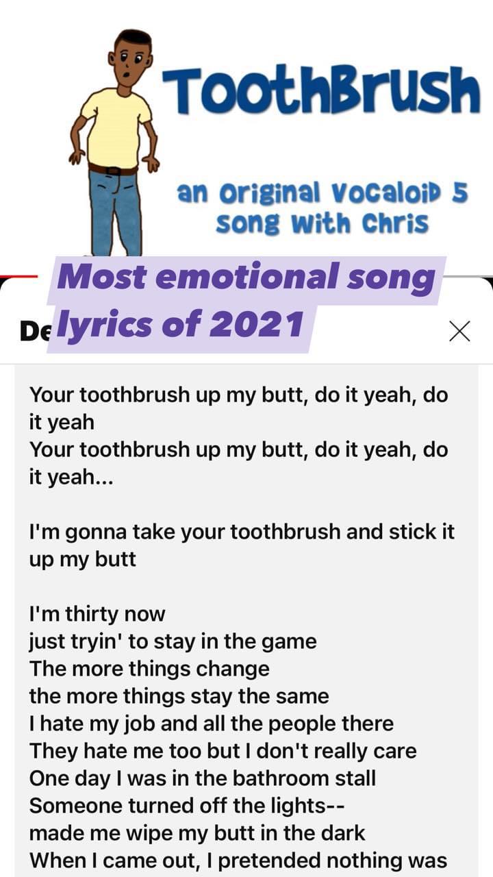 Most emotional Vocaloid song of 2021 r/Vocaloid