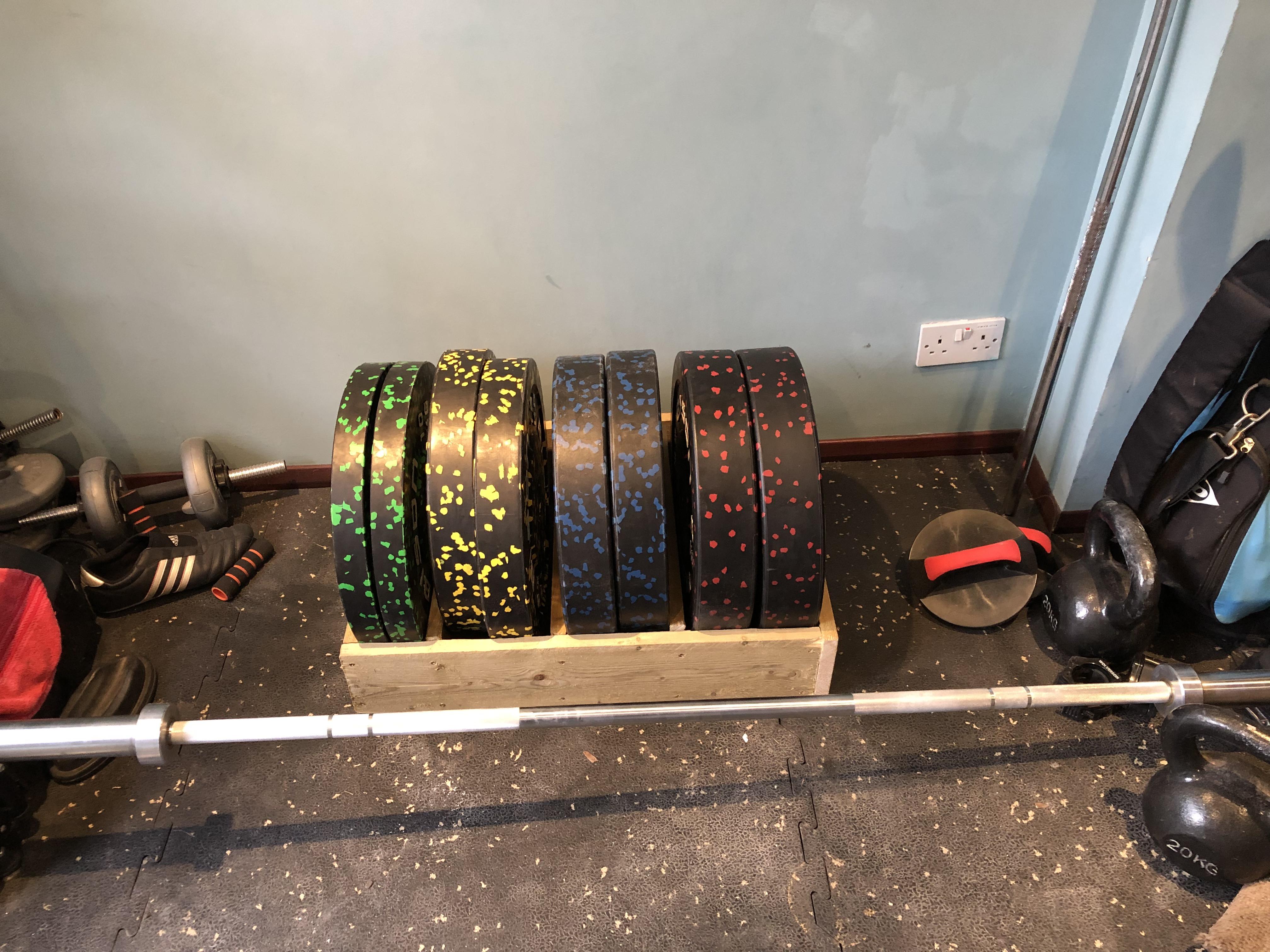 Bar and Weight Set from Wolverson Fitness UK. Not a lot but it’s a