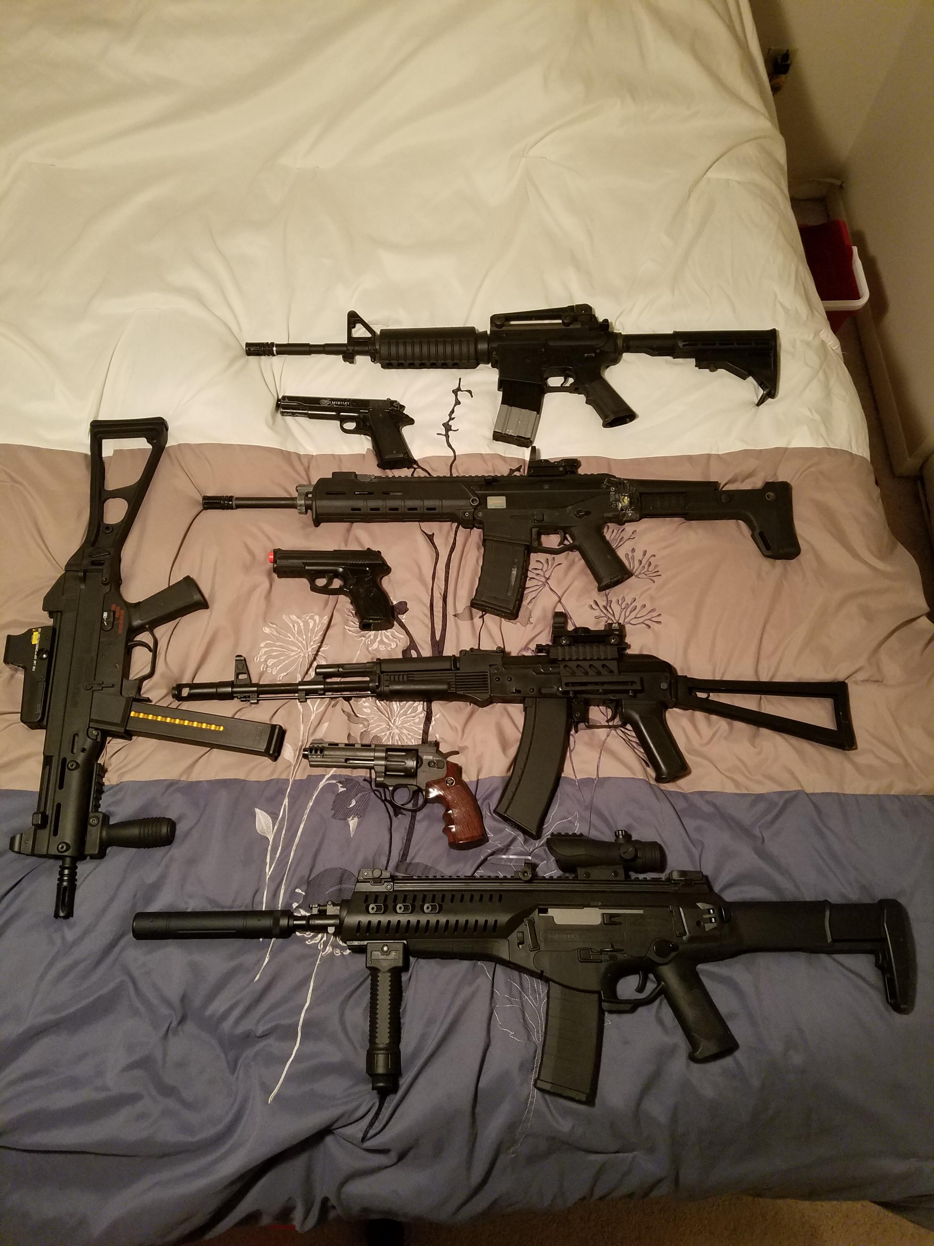 Gun Collection so far r/airsoft