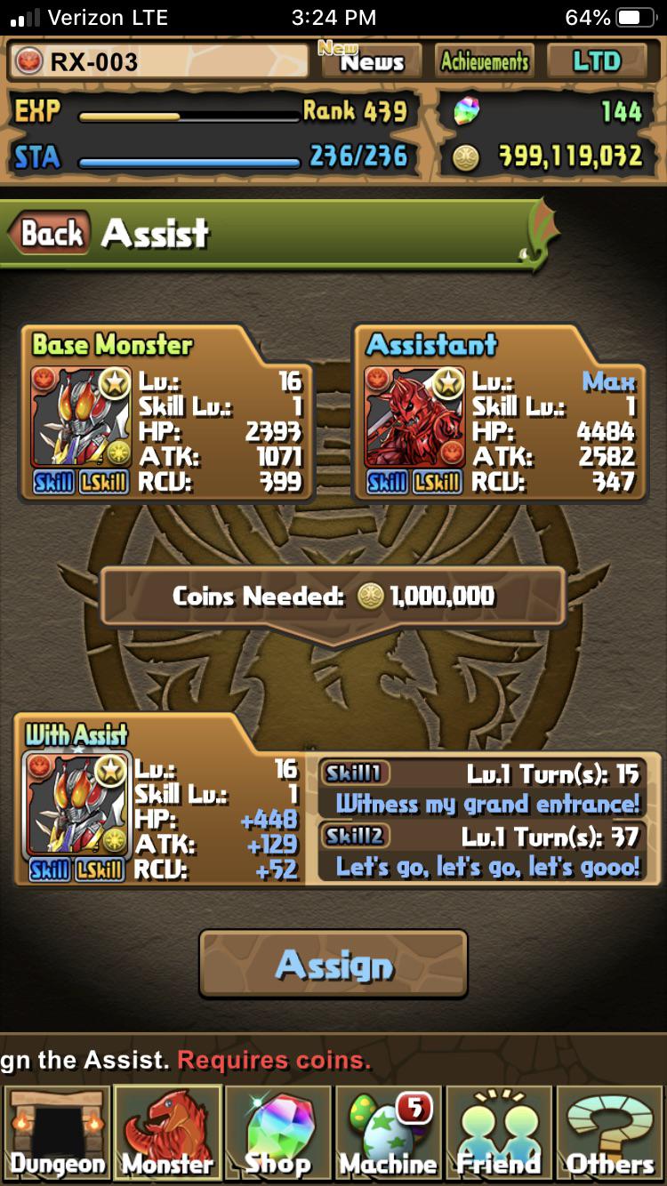 The one true Main/Assist pair in Puzzle and Dragons KamenRider