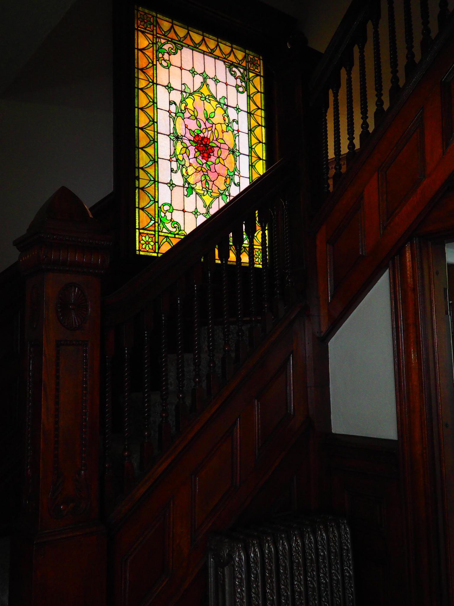 Had our 100+ year old stained glass repaired for the first time r