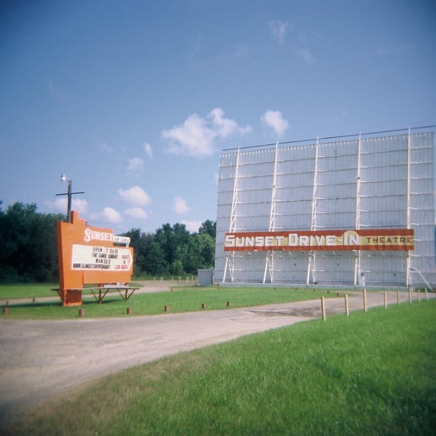 Sunset Drive In, Mansfield, Ohio [Holga 120/Velvia 100 I think] r