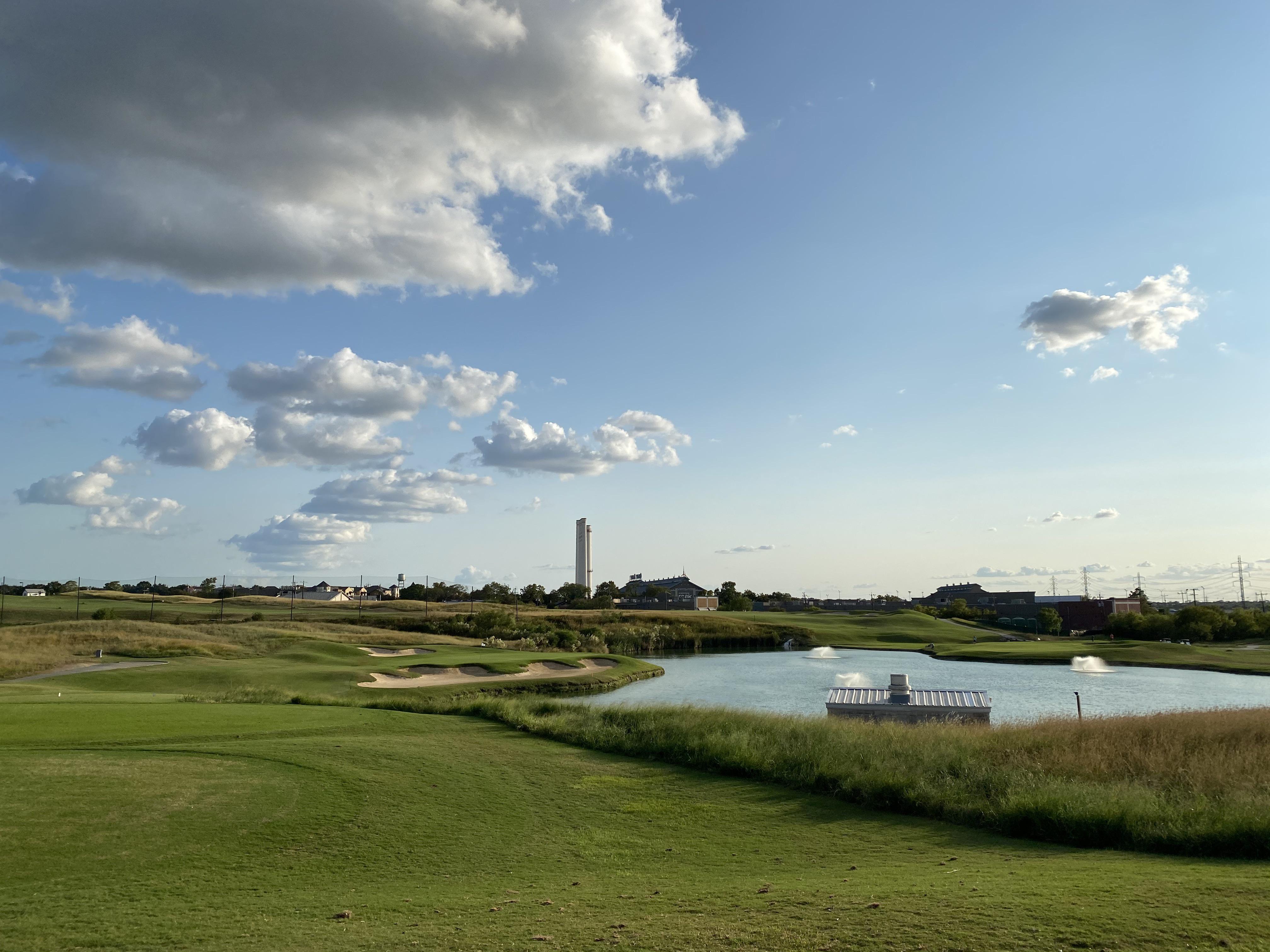 Great view from semi elevated par 3. No. 8 Quarry Golf Club San Antonio