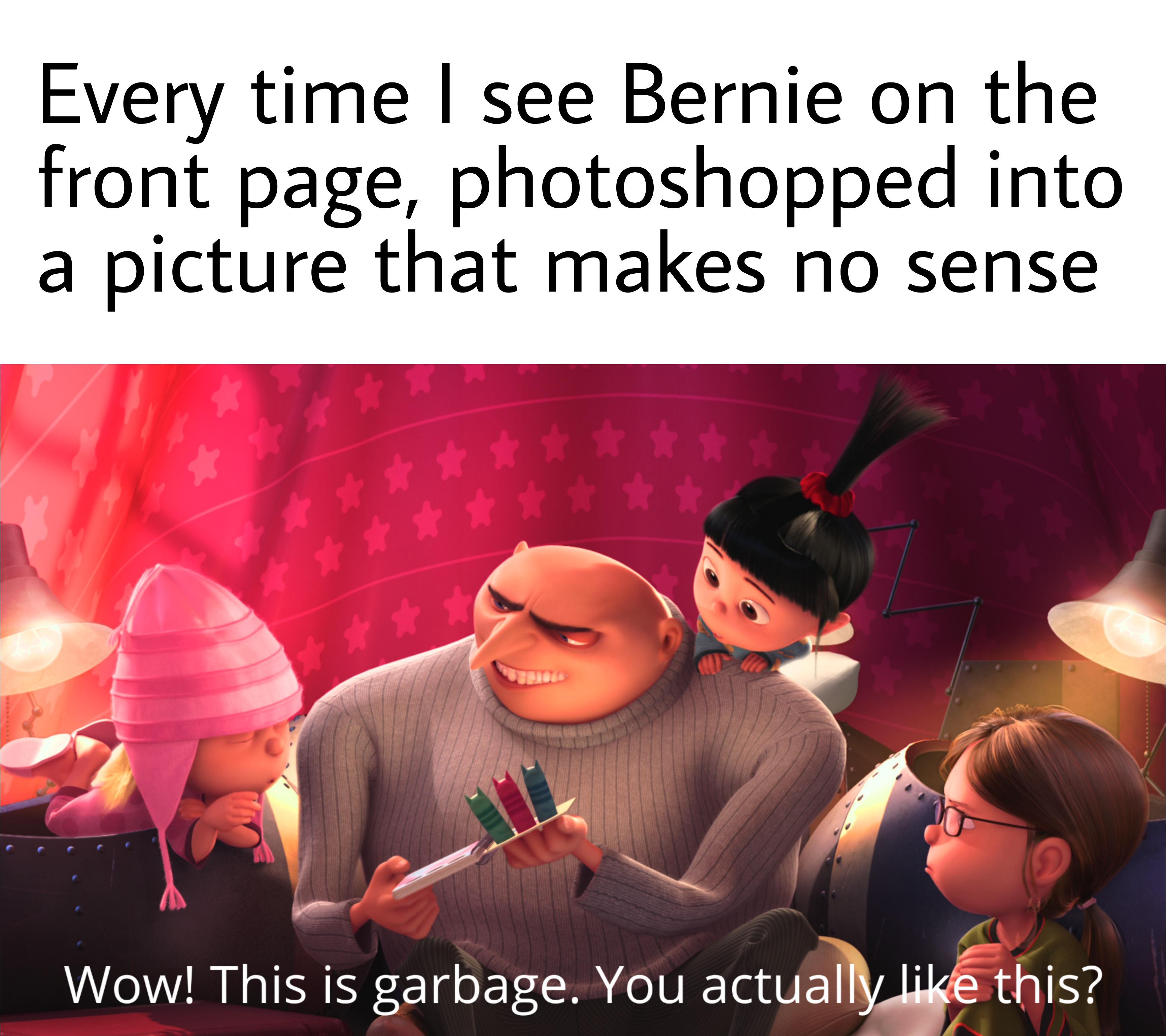 I love Bernie, but where exactly is the joke? r/dankmemes