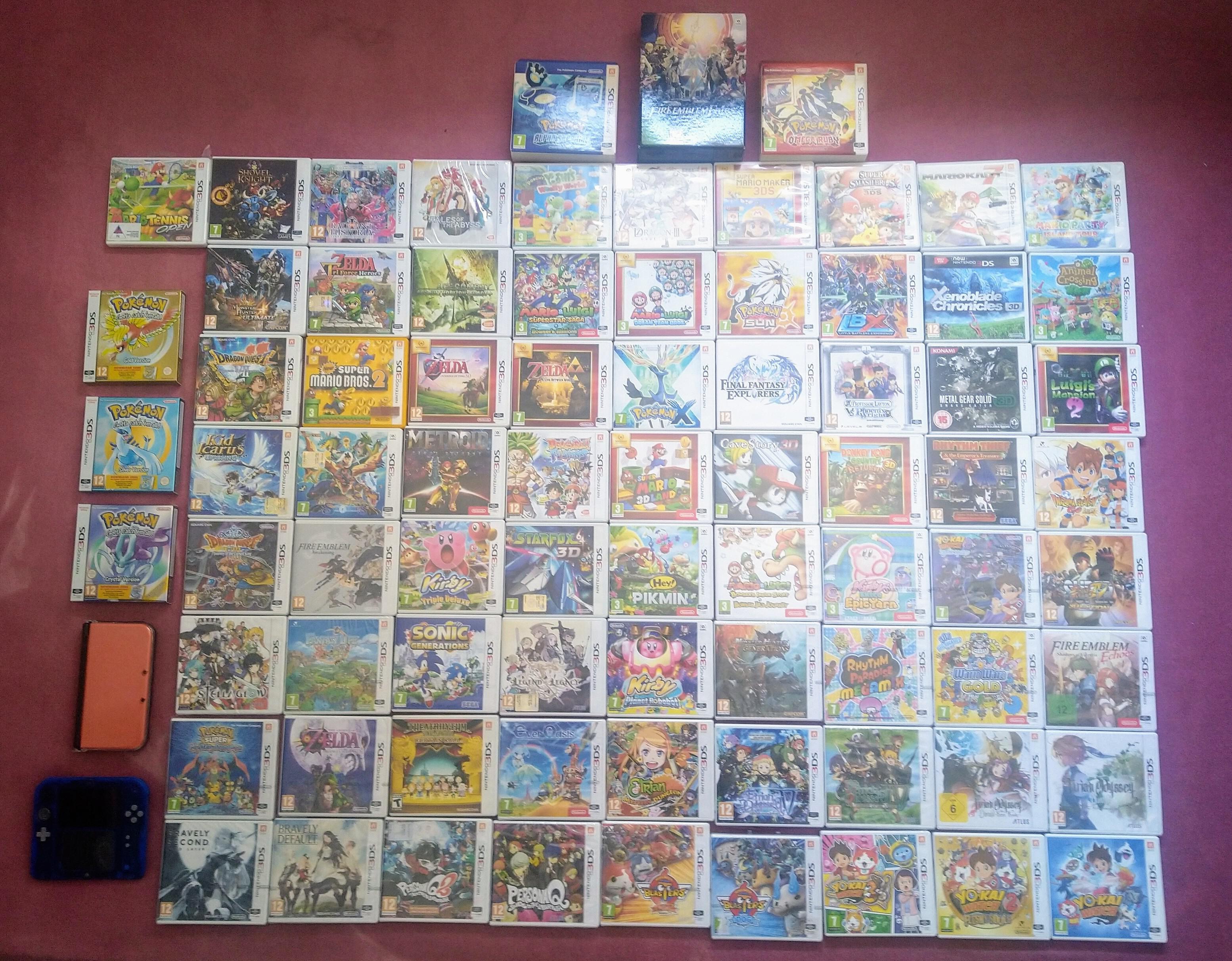 3DS games collection from Greece. r/3DS