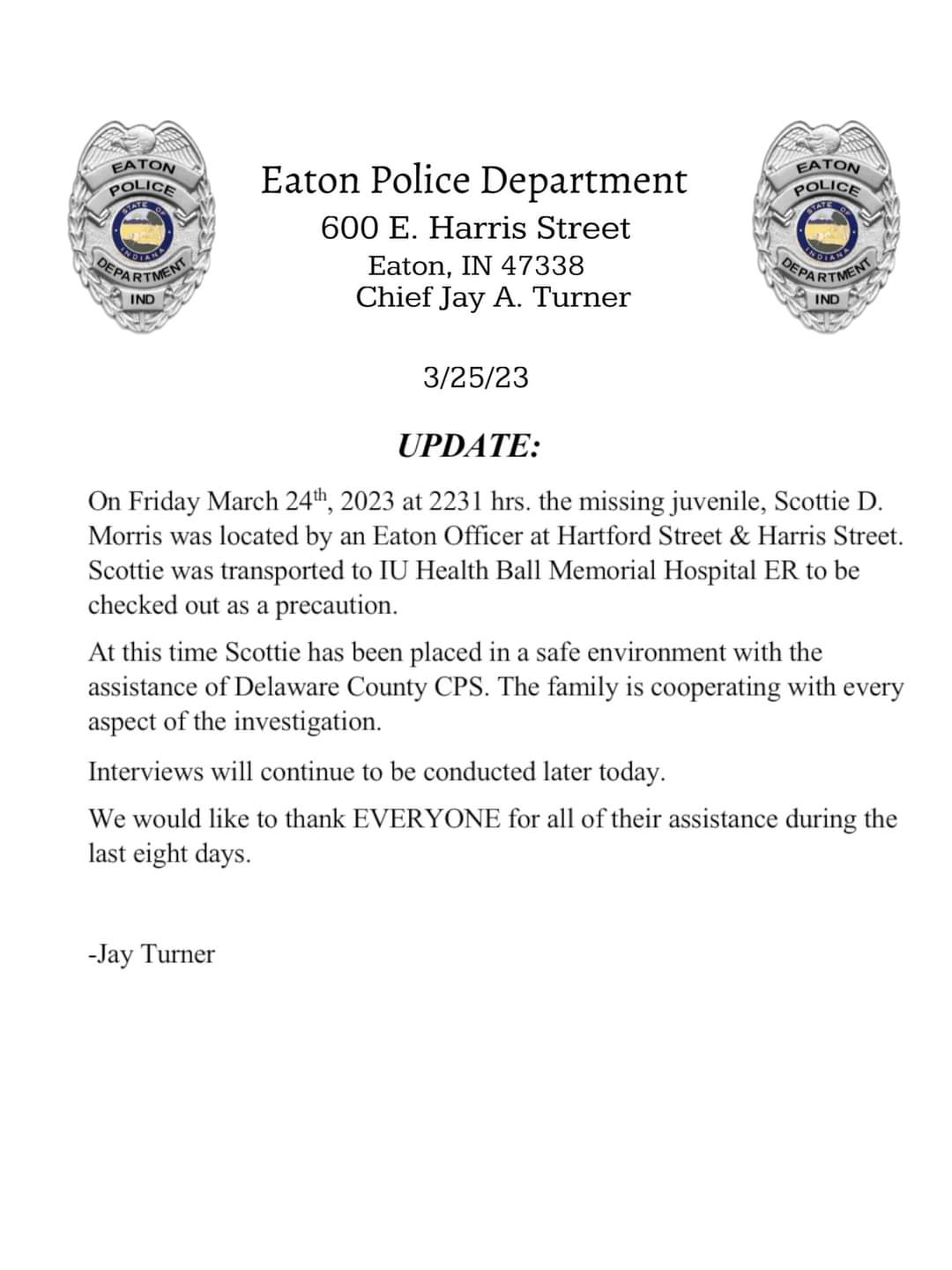 1 best r/missingscottiemorris images on Pholder another update this