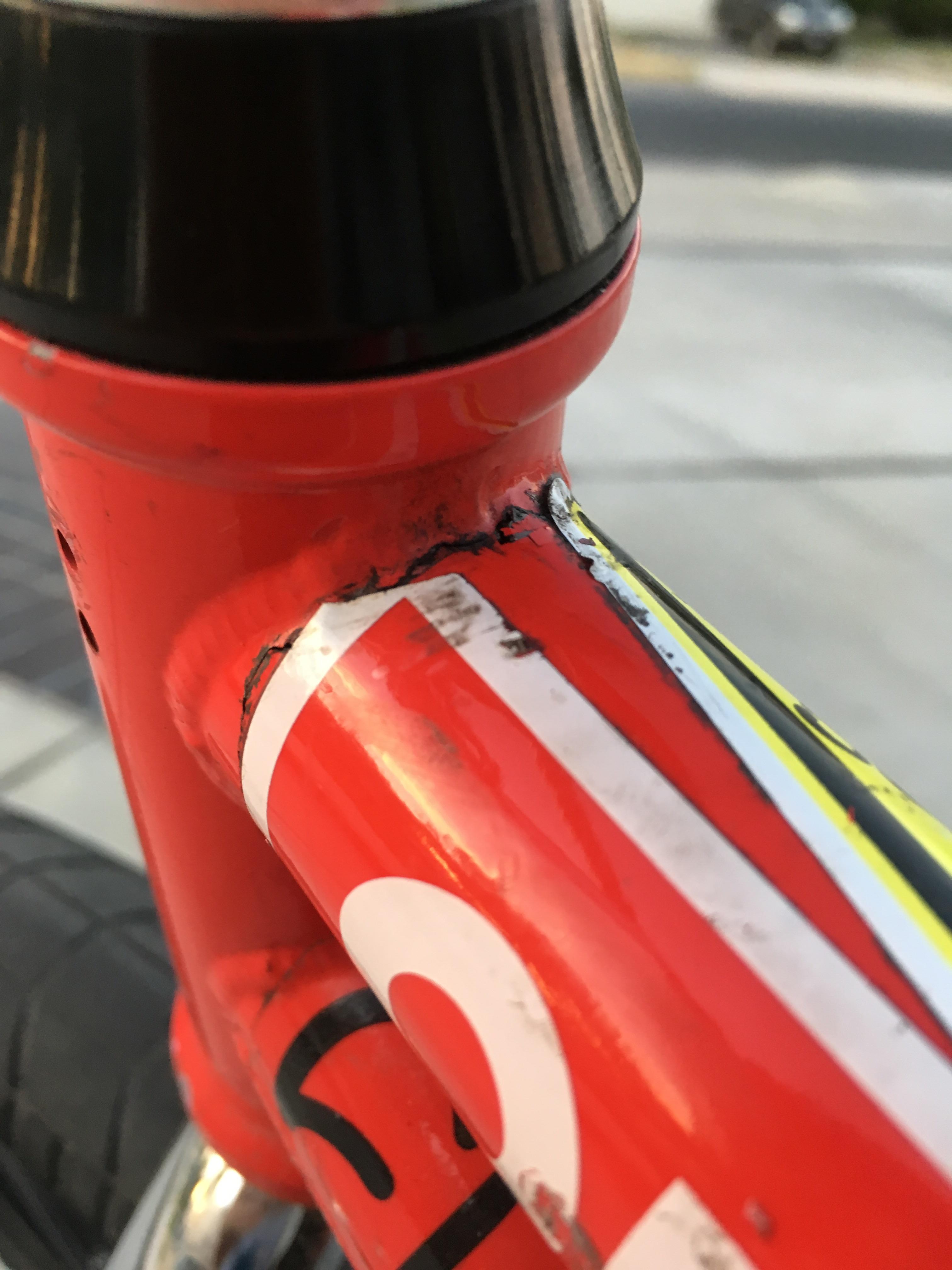 Is my frame cracked? I'm not sure if this is a crack in my frame or