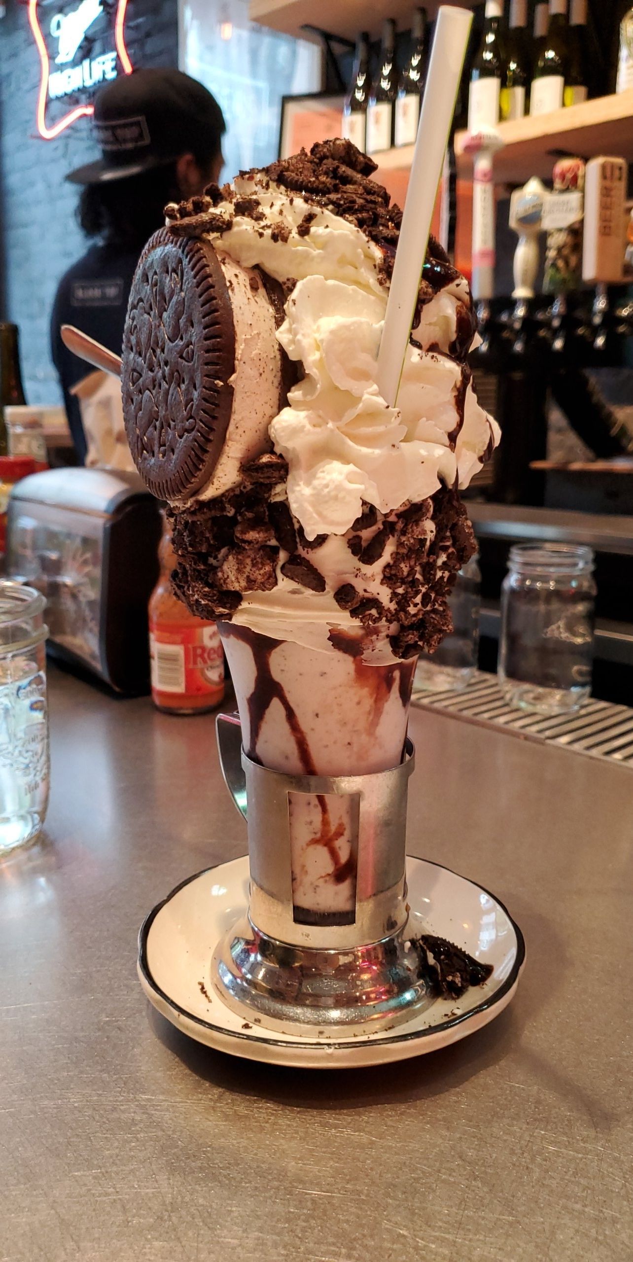 [I ate] a cookies 'n cream milkshake. r/food