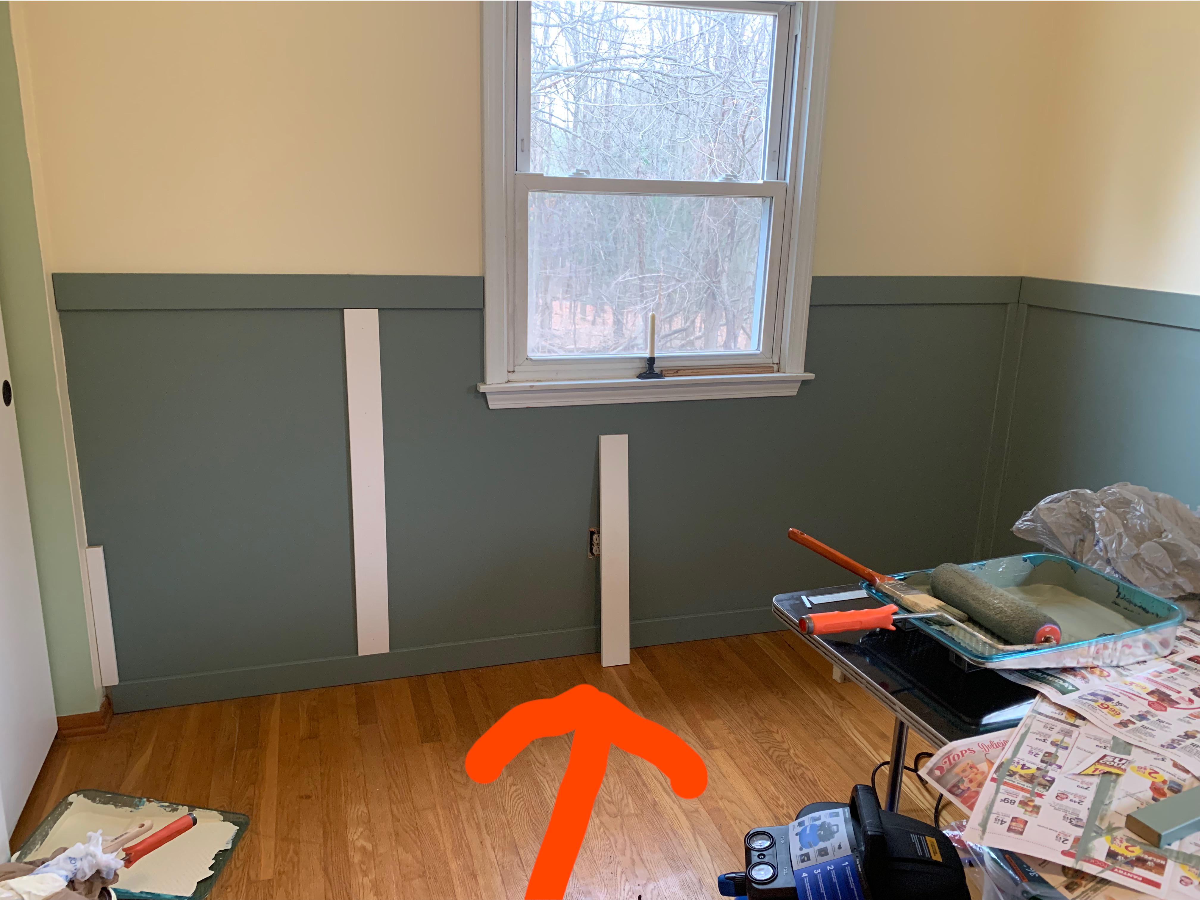 Hanging Board and Batten. The window is not centered on the wall. Would