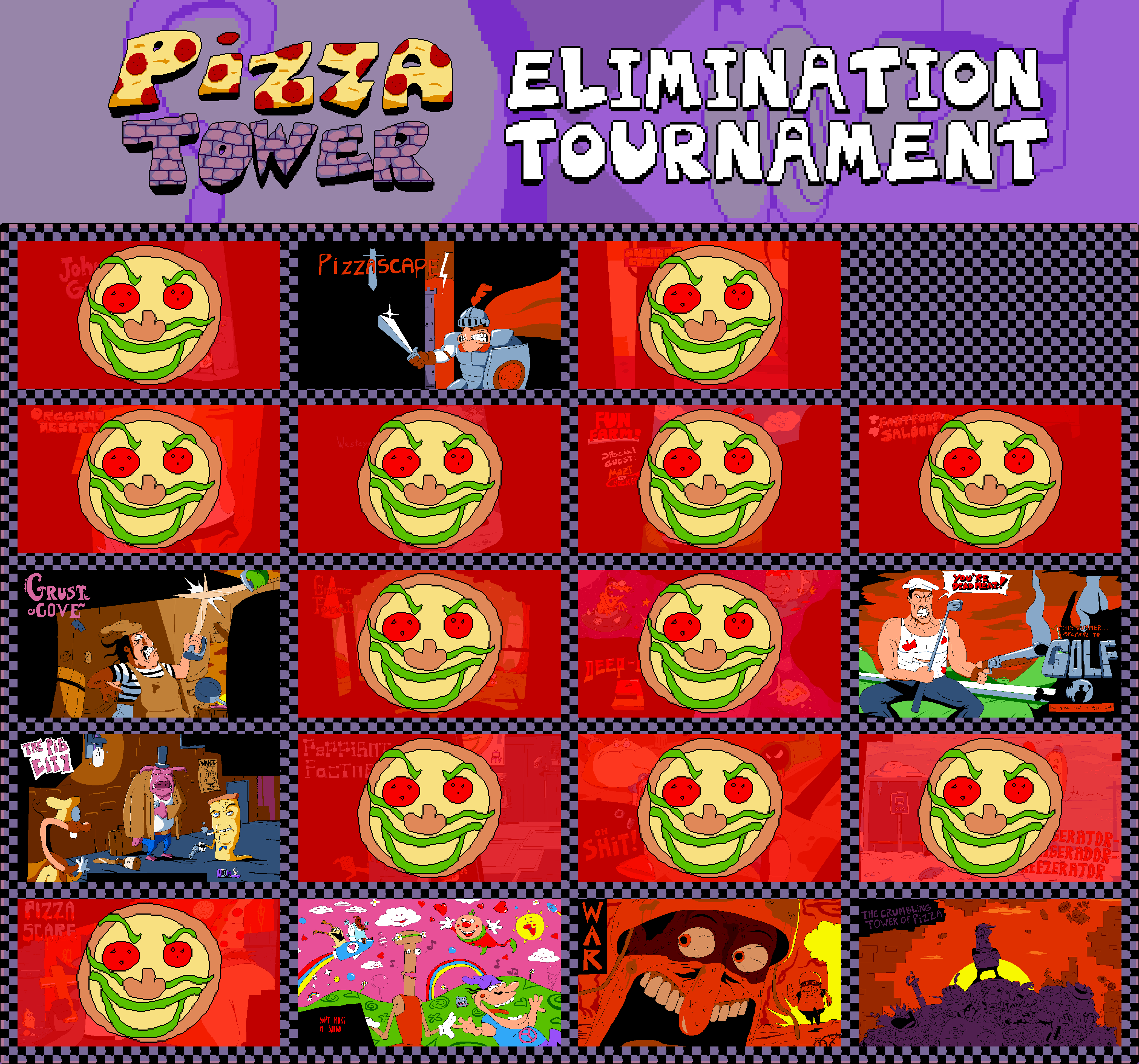 It's day 14 of the Pizza Tower level elimination tournament, and