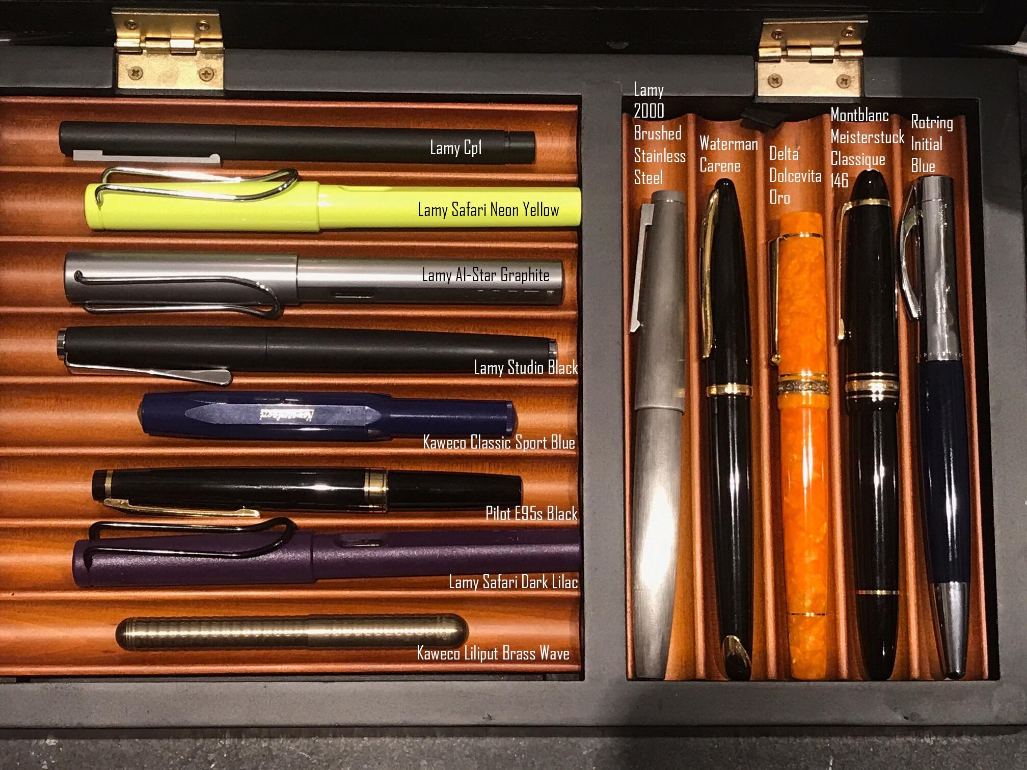 Finally! I filled my fountain pen case. I'd love advice, what should I