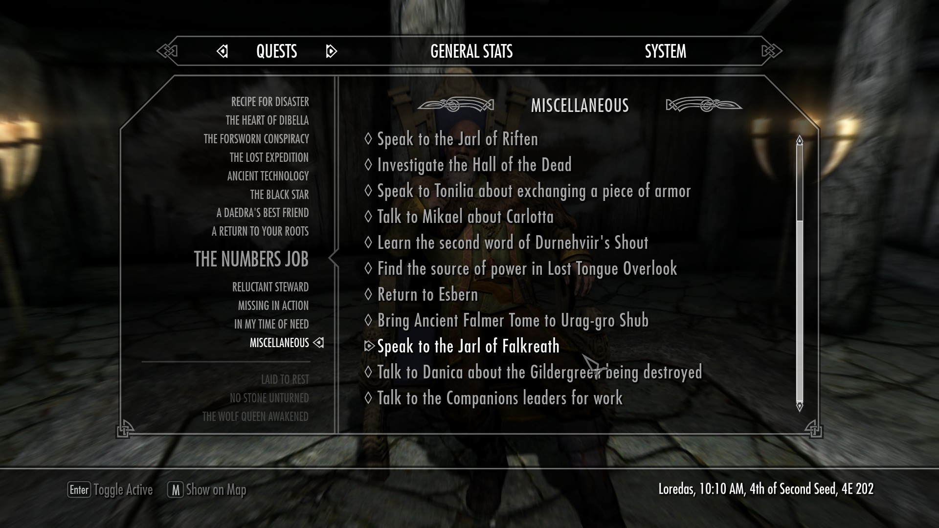 Can someone give me the command to get rid of this quest? (Speak to the