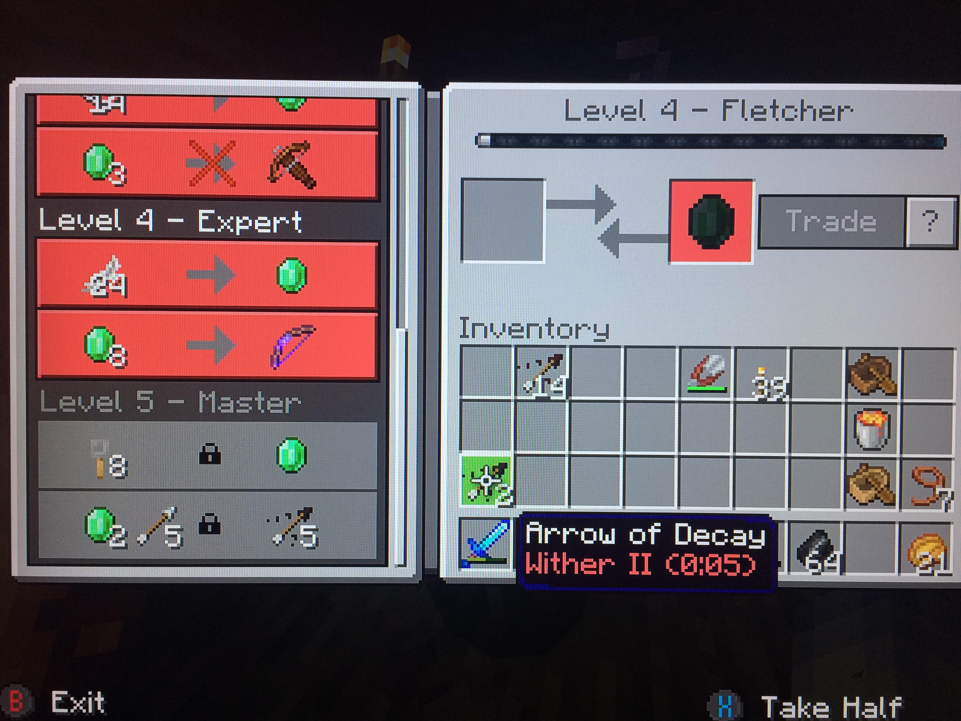 Would it be worth unlocking the Fletchers last trade? r/Minecraft