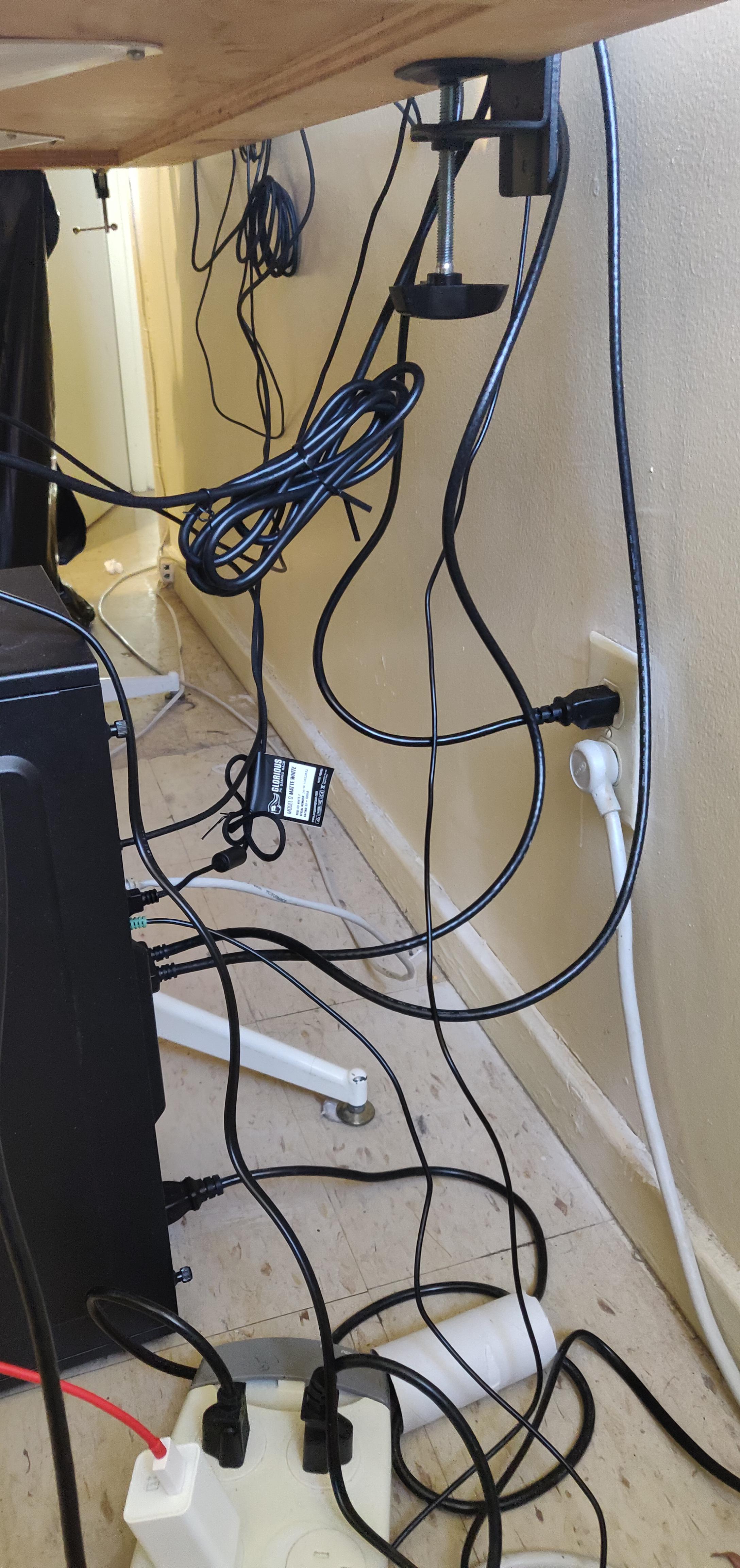 How do I best cable manage this?
