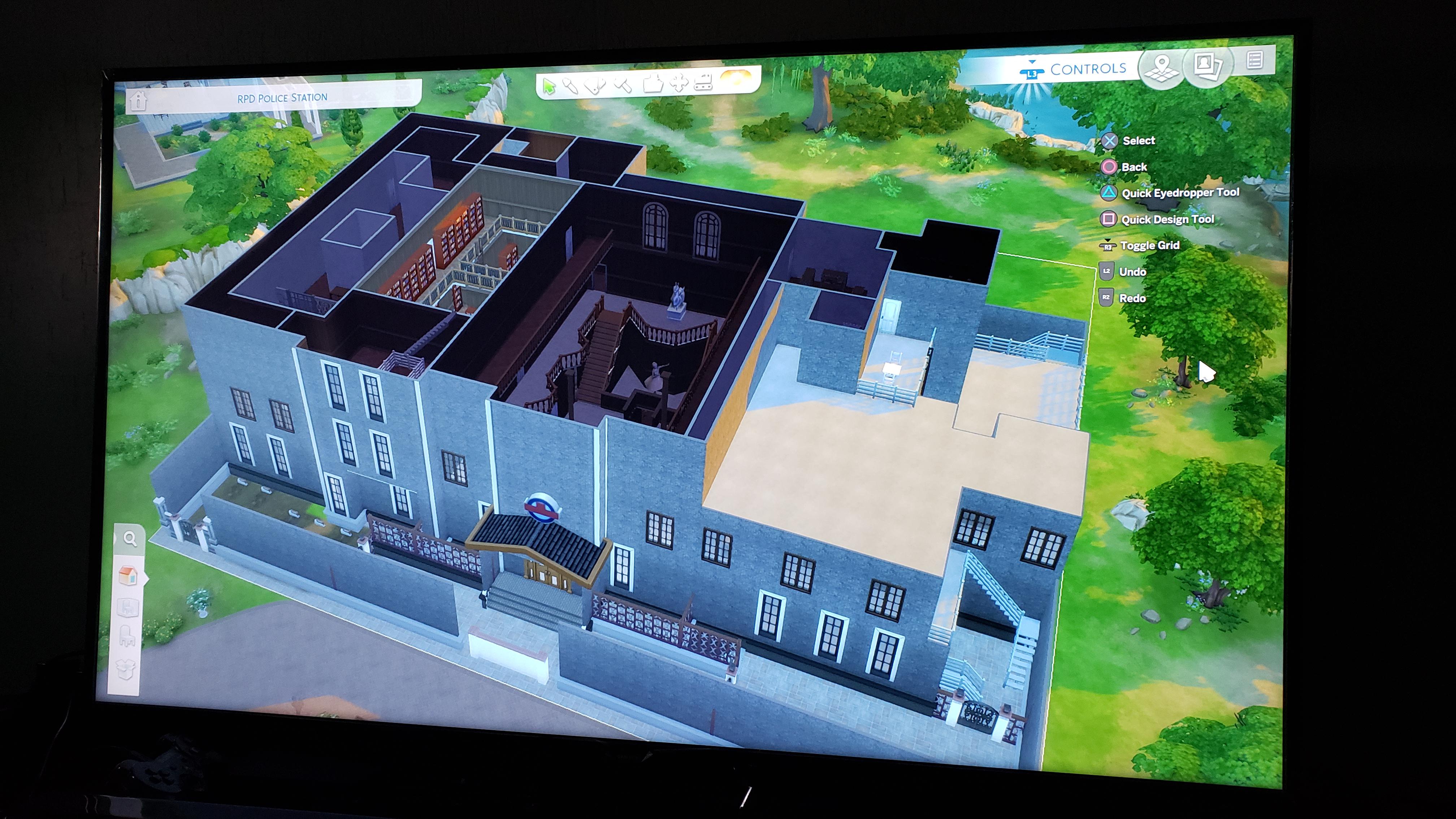 I am building the RPD police station in sims 4, here is the third floor