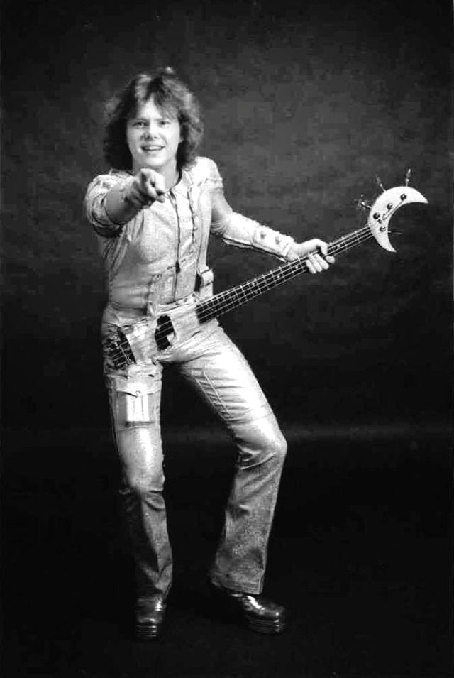 Bassist and songwriter Dan Hartman in his "Bass Suit", 1974 r/OldSchoolCool