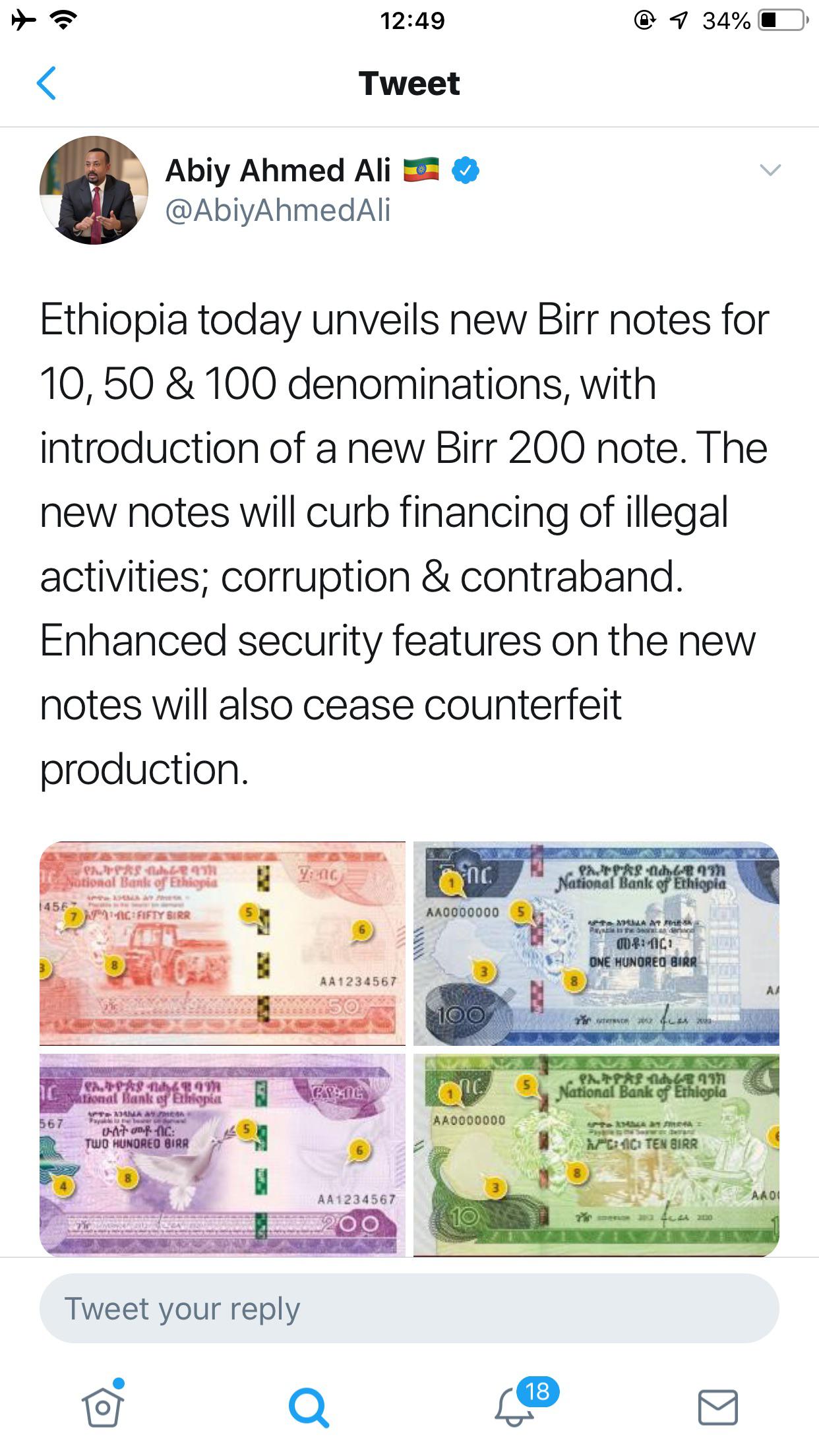 Fresh cash. r/Ethiopia