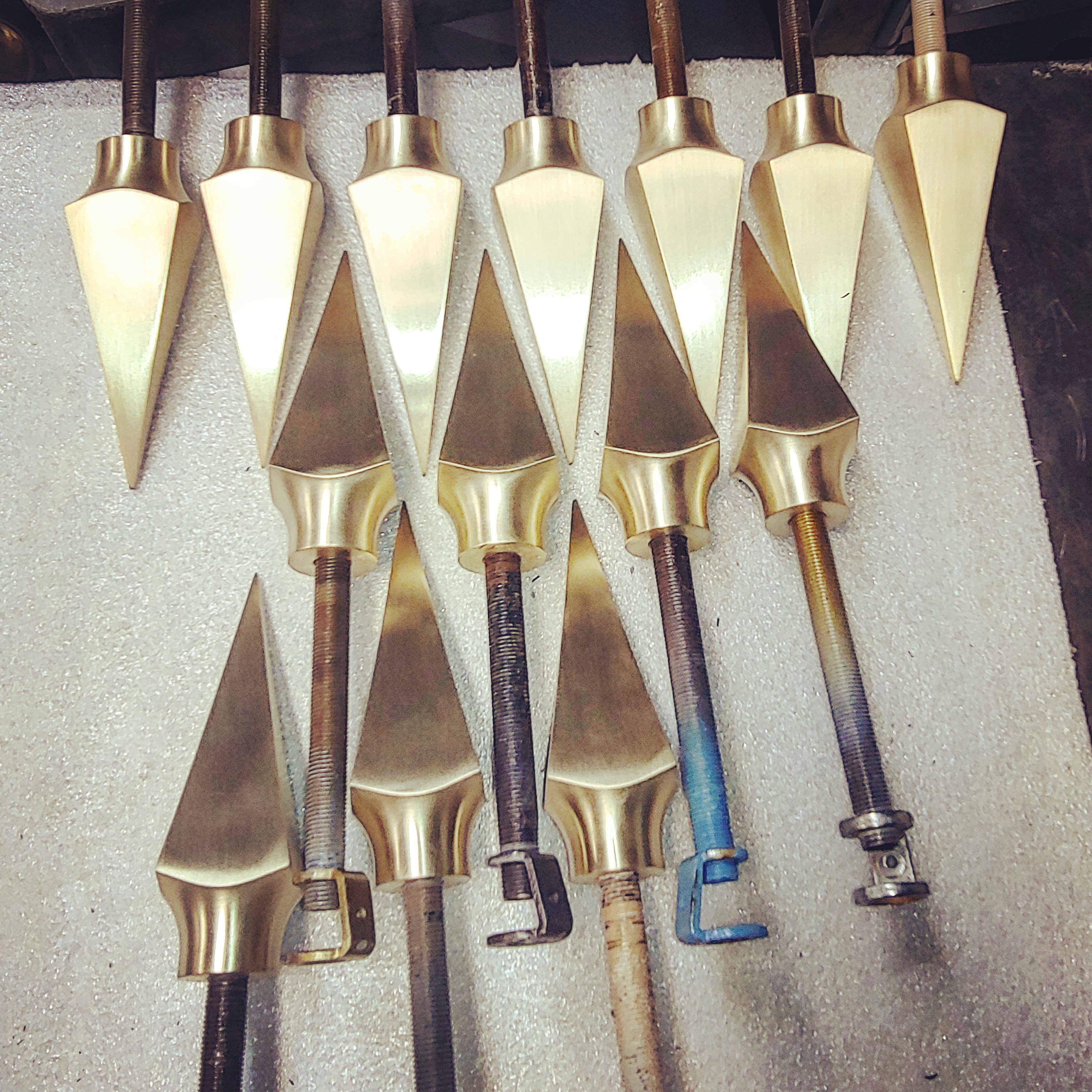 Finials for light fixtures...not spear tips r/metalworking