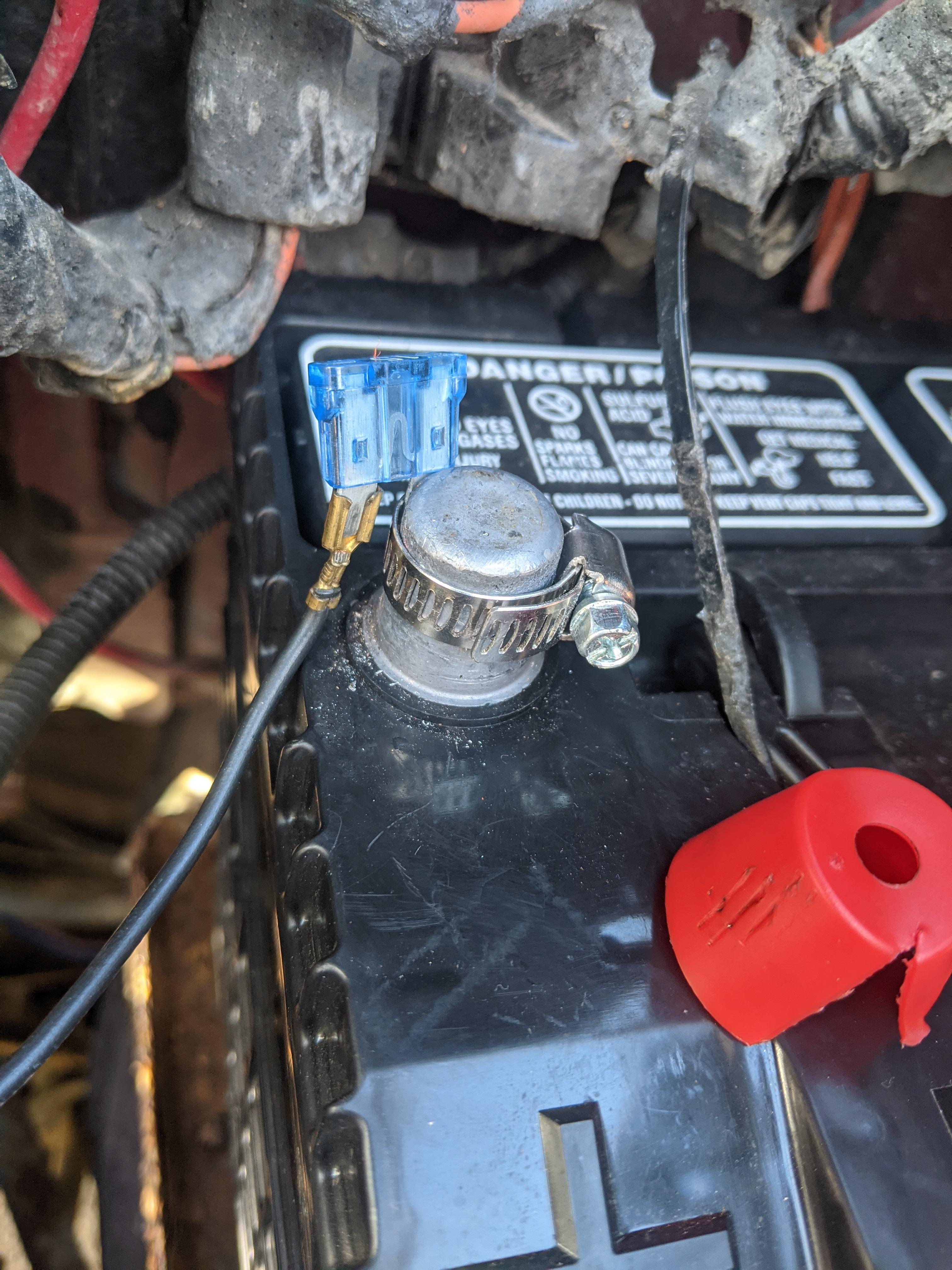 Put a fuse on my side-of-the-road headlight fix. : r/redneckengineering