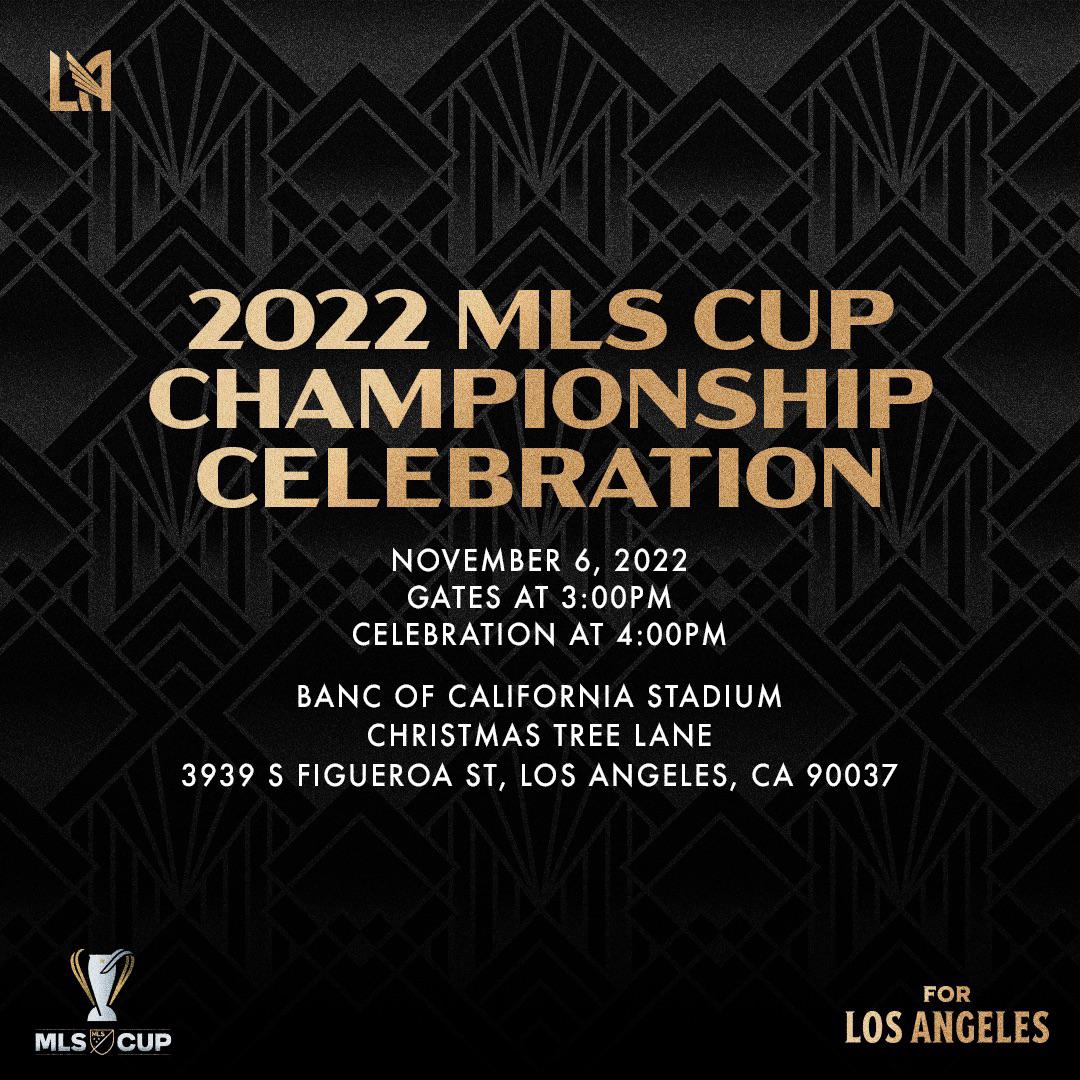 CELEBRATION INFO FOR TOMORROW r/LAFC
