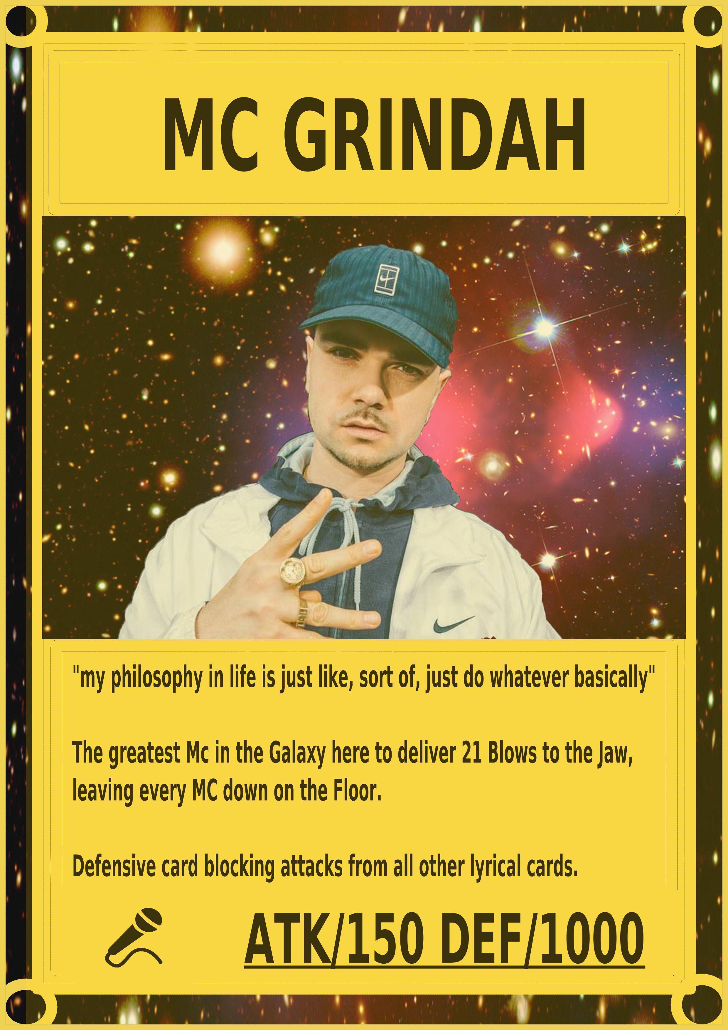 Mc GrinDah Trading Card r/peoplejustdonothing