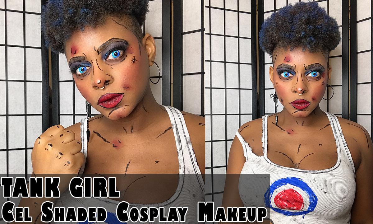 Cel Shaded Tank Girl Makeup r/UnconventionalMakeup