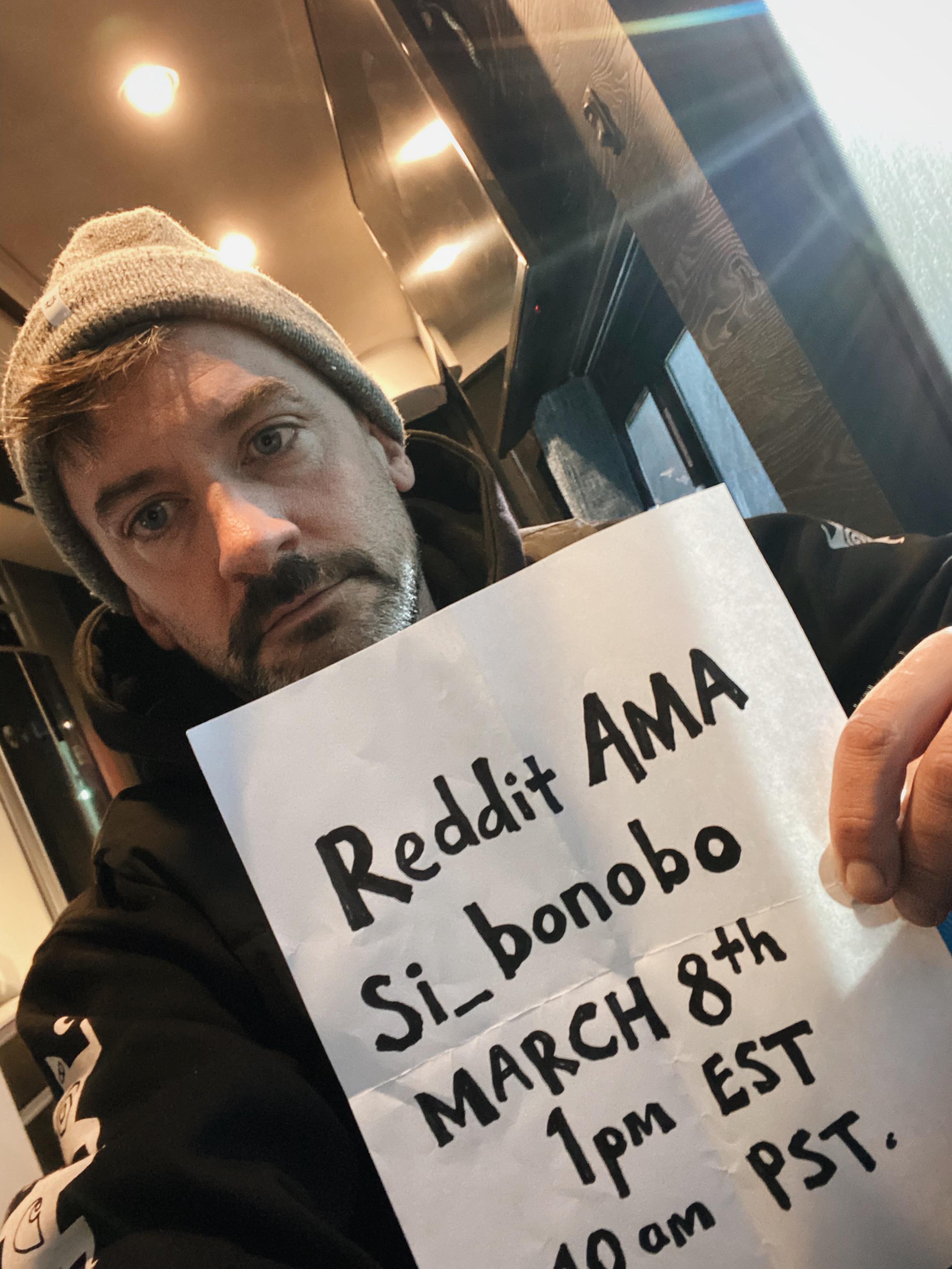 Hi. I’m Bonobo. A producer, DJ and live performer. Here to answer all